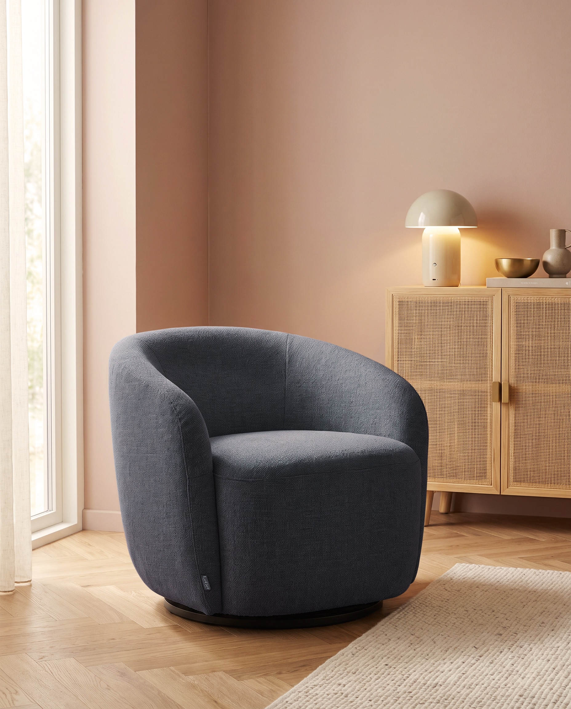 LeGer Home by Lena Gercke Drehsessel »ZAYRA Lese-Sessel, TV-Sessel, Loungesessel« 360° drehbar, Webstoff