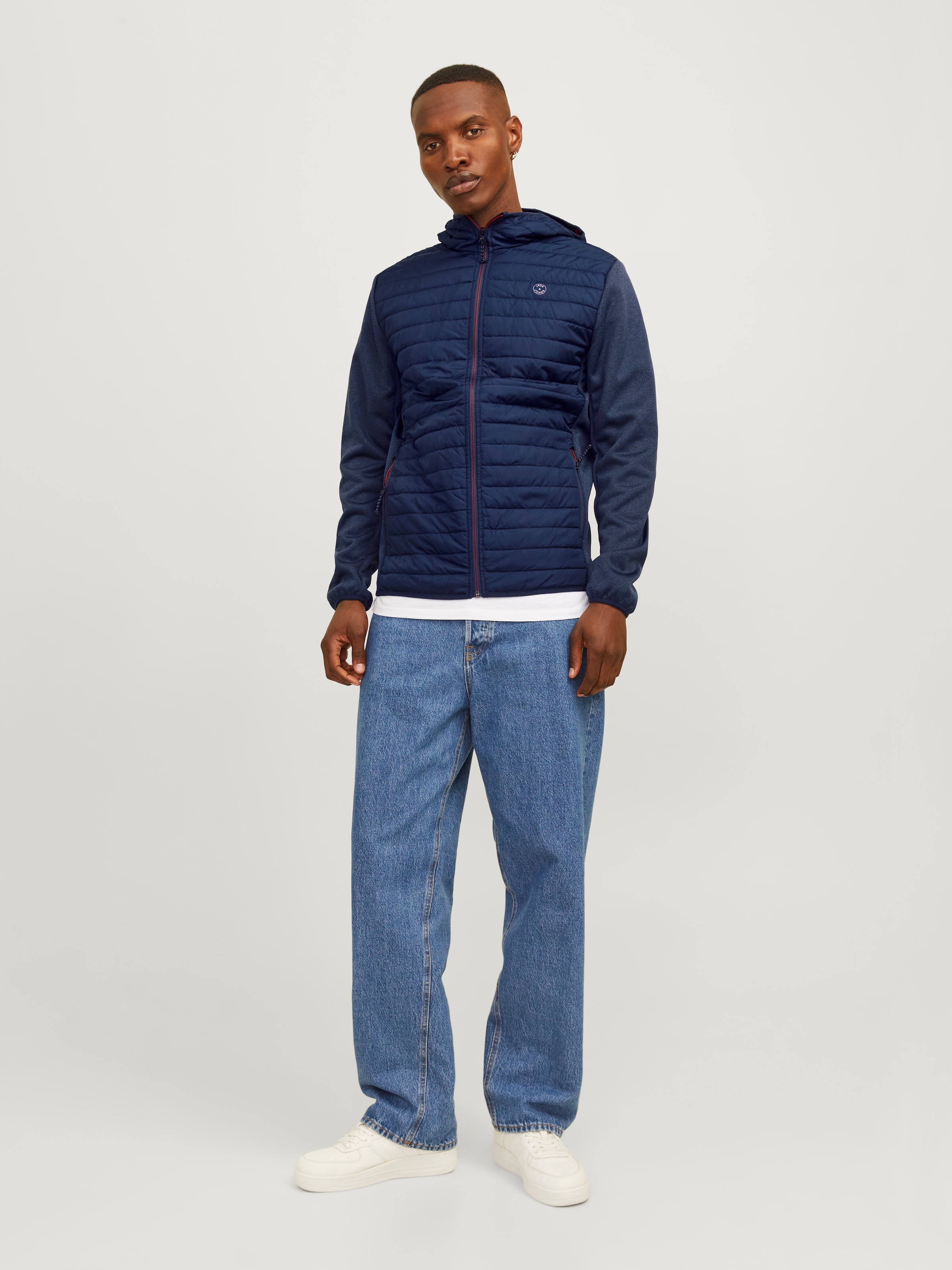 Jack & Jones Steppjacke »JJEMULTI mit Kapuze und Futter« mit Kapuze unifarben, modisch, regular fit, Polyester
