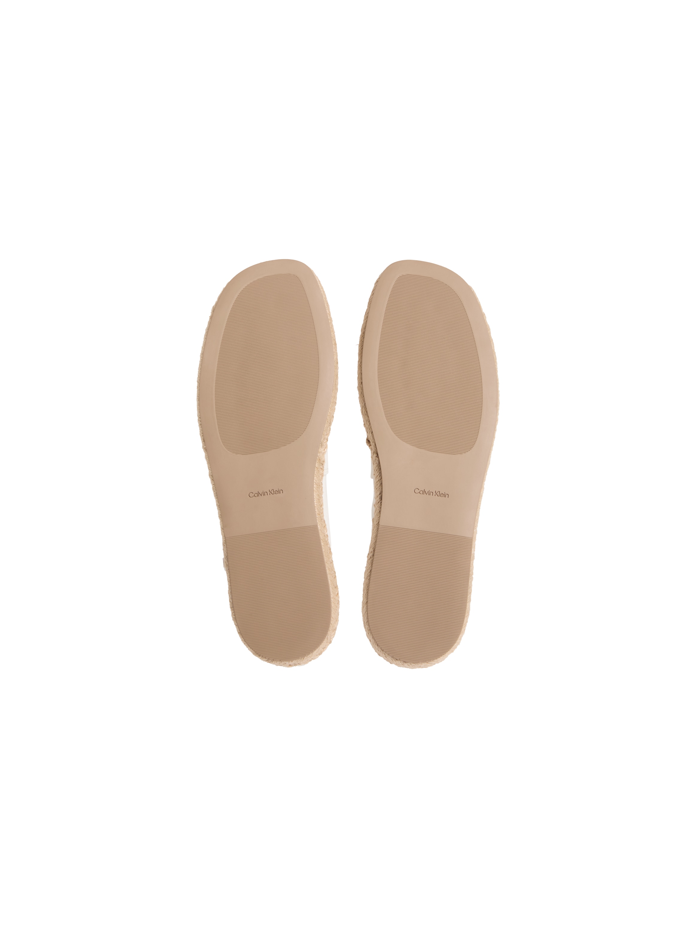 Calvin Klein Espadrille »OBLIQUE ESPADRILLE CANVAS«  Slipper, Flats, Mokassin, Schlupfschuh mit Bastumrahmung