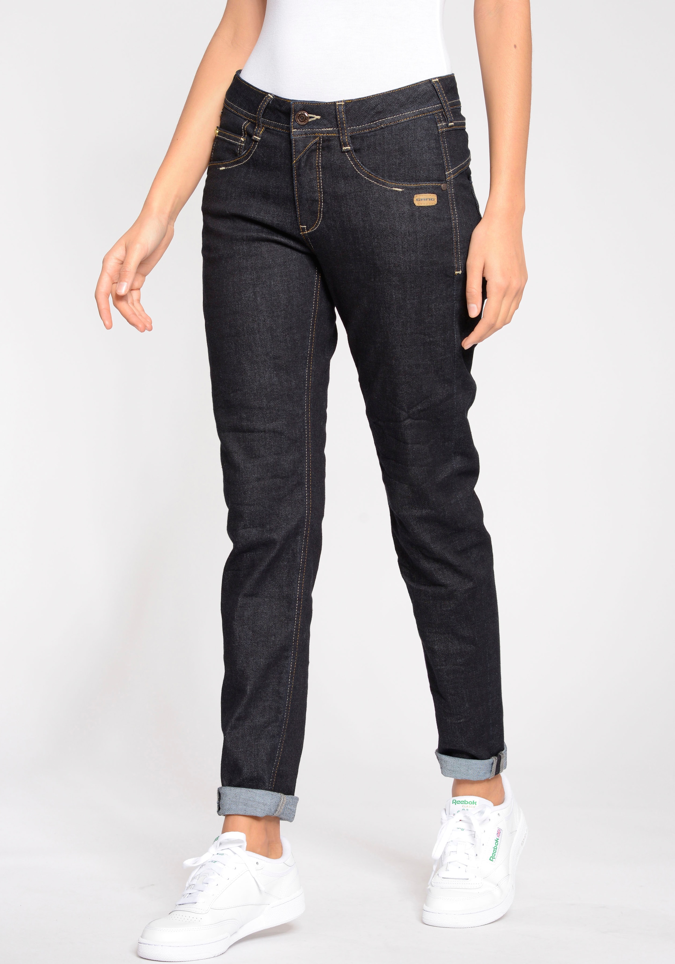 GANG Relax-fit-Jeans »AMELIE«, mit Used-Effekten