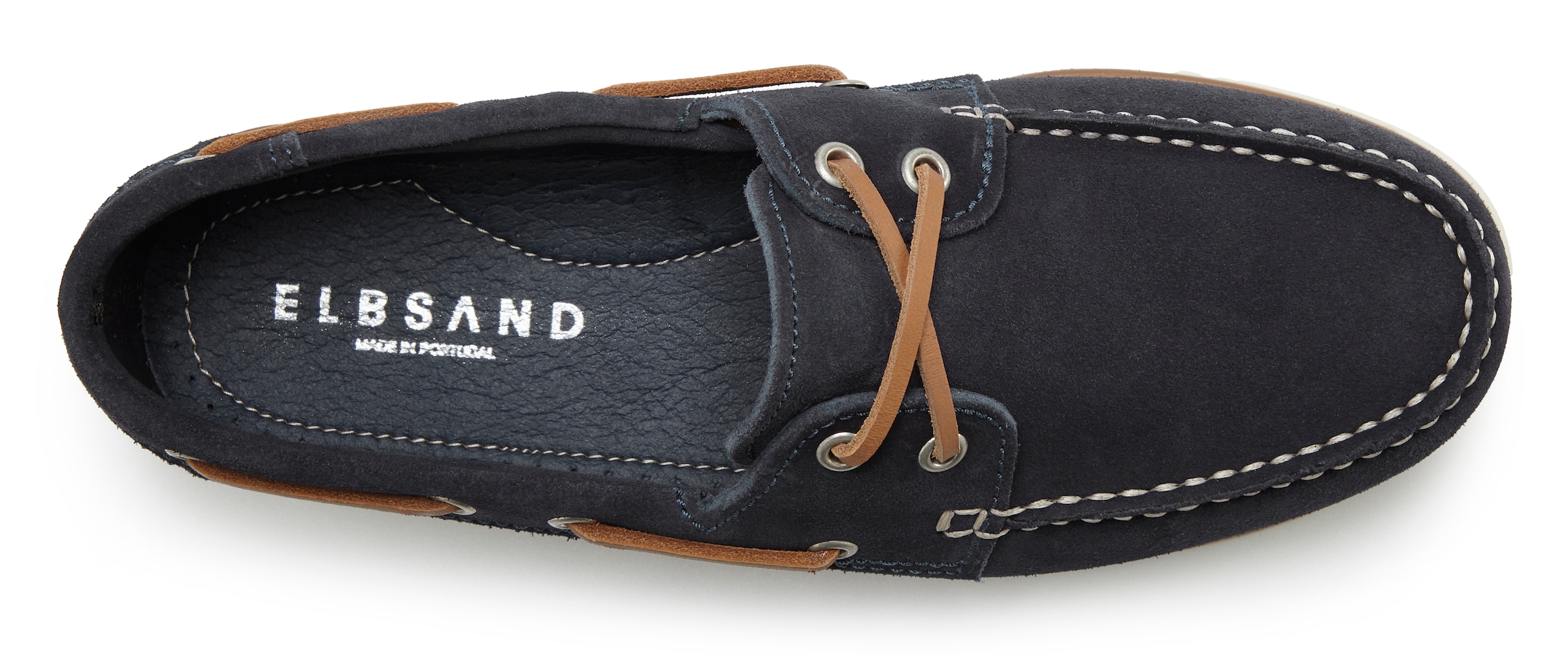 Elbsand Bootsschuh, Slipper, Halbschuh, aus Leder