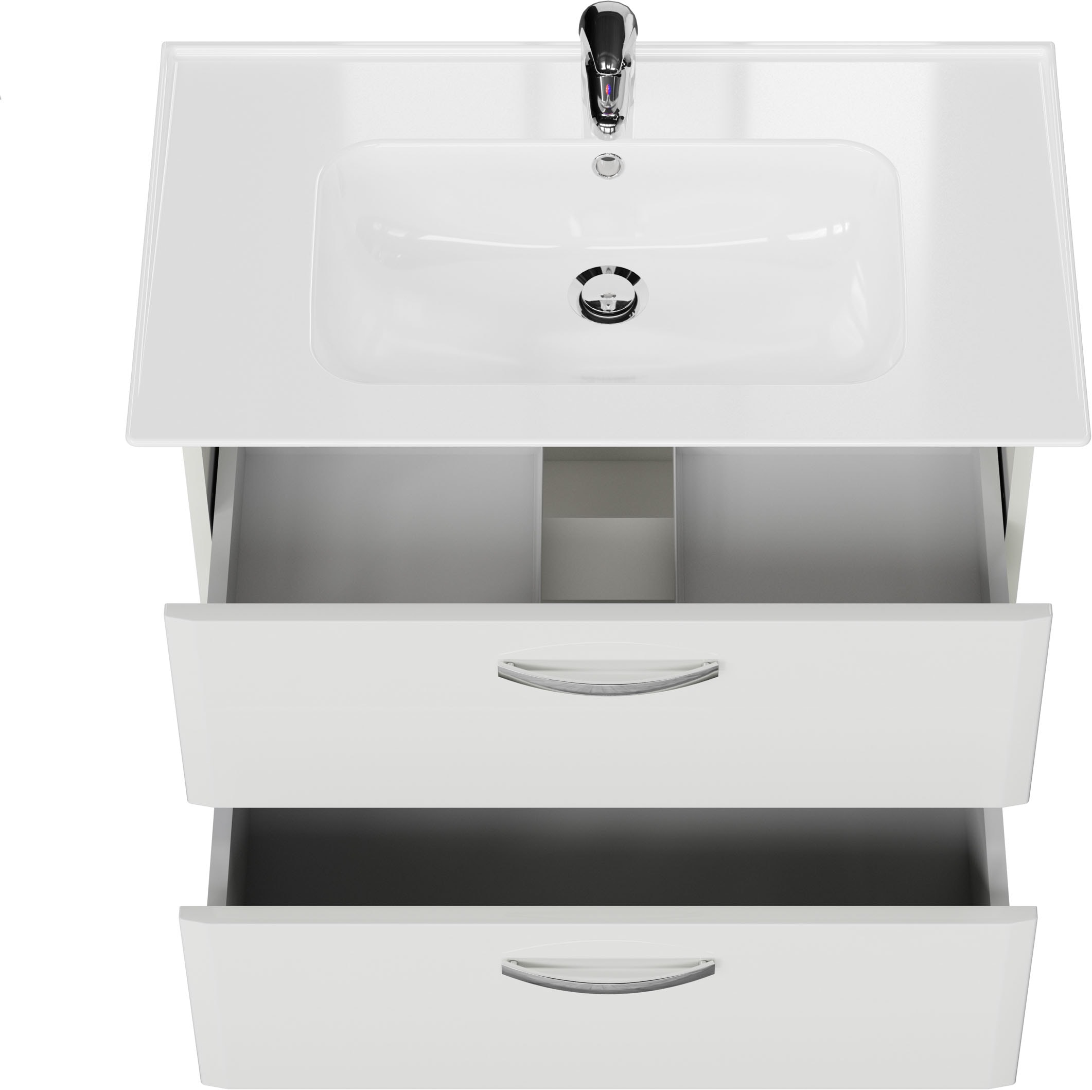 Saphir Waschtisch »Quickset 326, mit Keramikbecken, 80cm breit« 2 Stk. tlg.