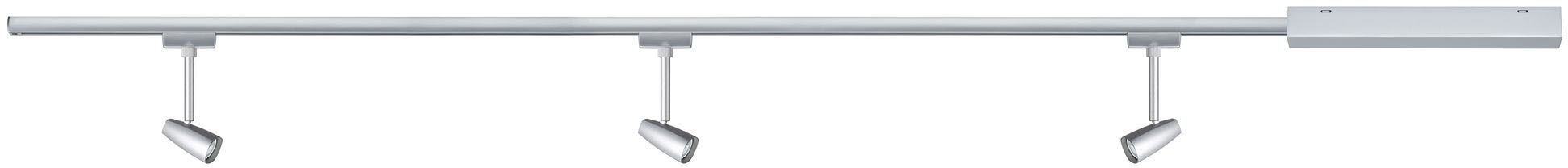 Paulmann Schienensystem-Leuchten »URail Set Barelli max 3x10W GU10 Chrom matt/Chrom«, GU10
