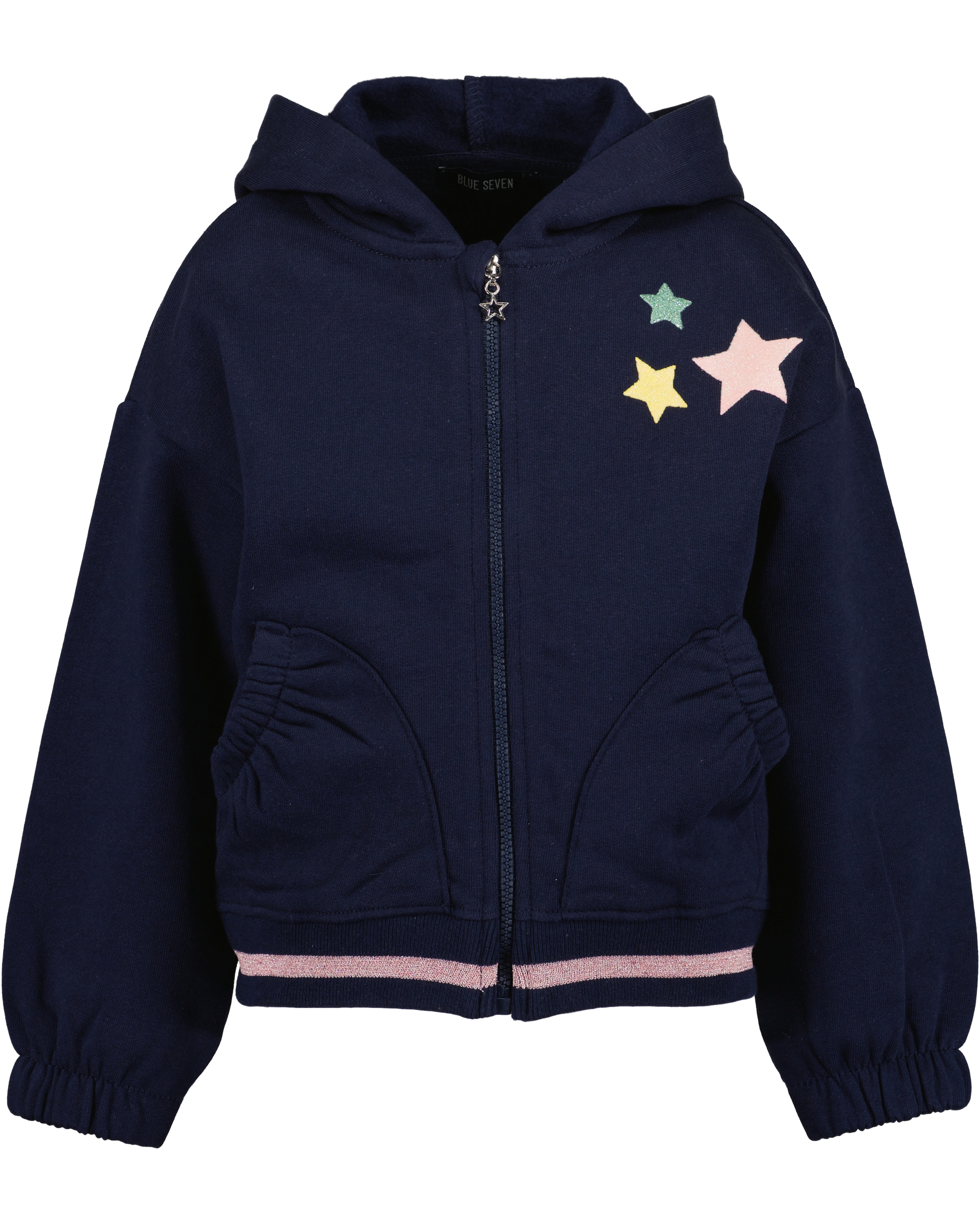 Sweatjacke »Blue Seven Mädchen Sweatjacke mit Kapuze UNICORN«