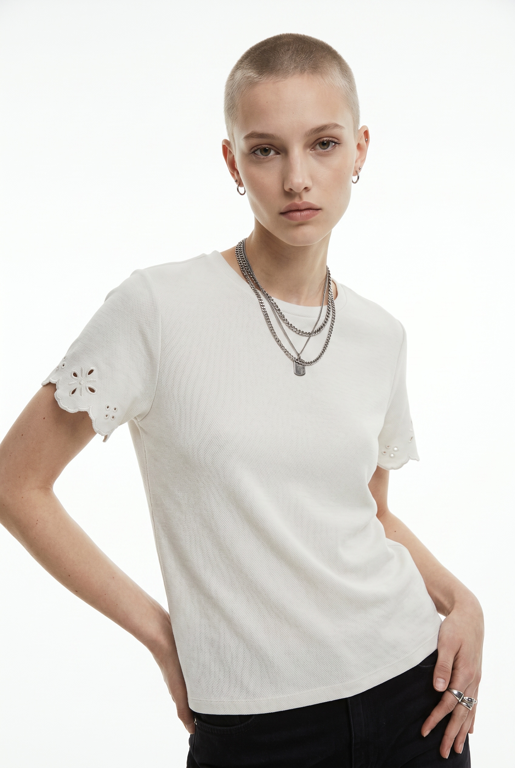 Vero Moda Kurzarmshirt »VMLOUISE SS TOP JRS« Baumwolle, regular fit