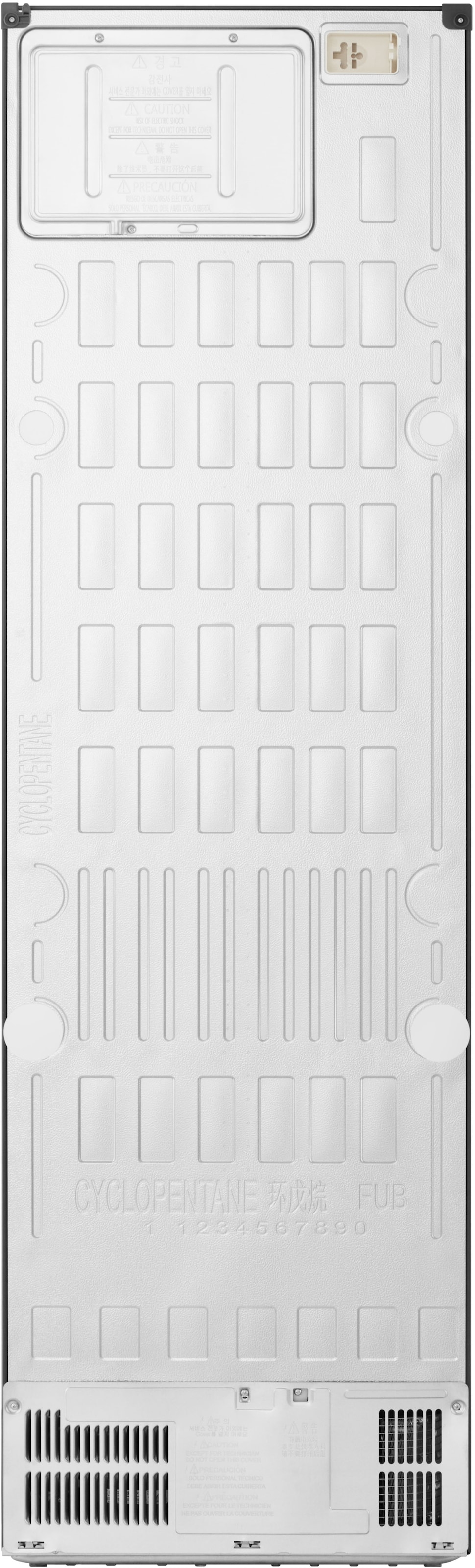 LG Kühl-/Gefrierkombination Serie 7 »GBBS726BEV« 203 cm hoch 59,7 cm breit Vollintegrierbarer Kühlschrank dank frontaler Luftzufuhr und Abluft