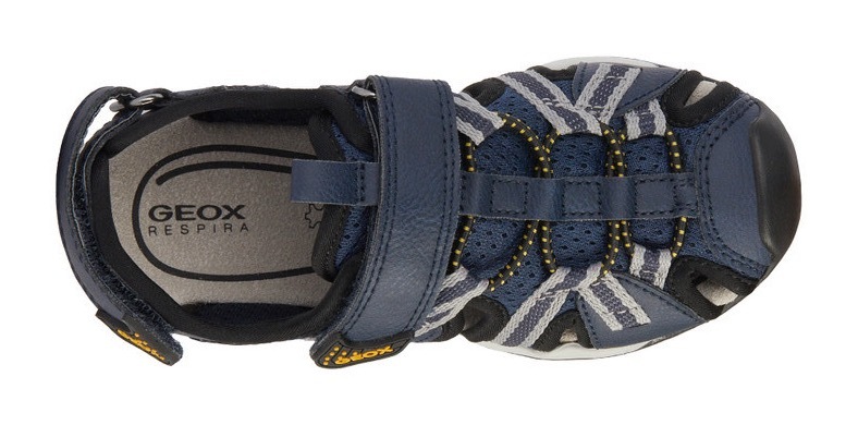 Geox Sandale »J BOREALIS BOY B«, Sommerschuh, Klettschuh, Sandalette, mit Gummizug und Klettriemchen