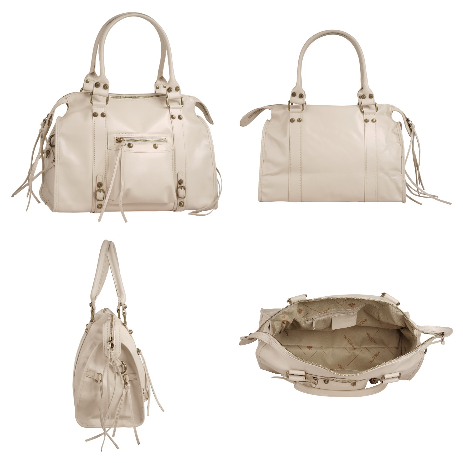forty° Shopper, echt Leder, Made in Italy