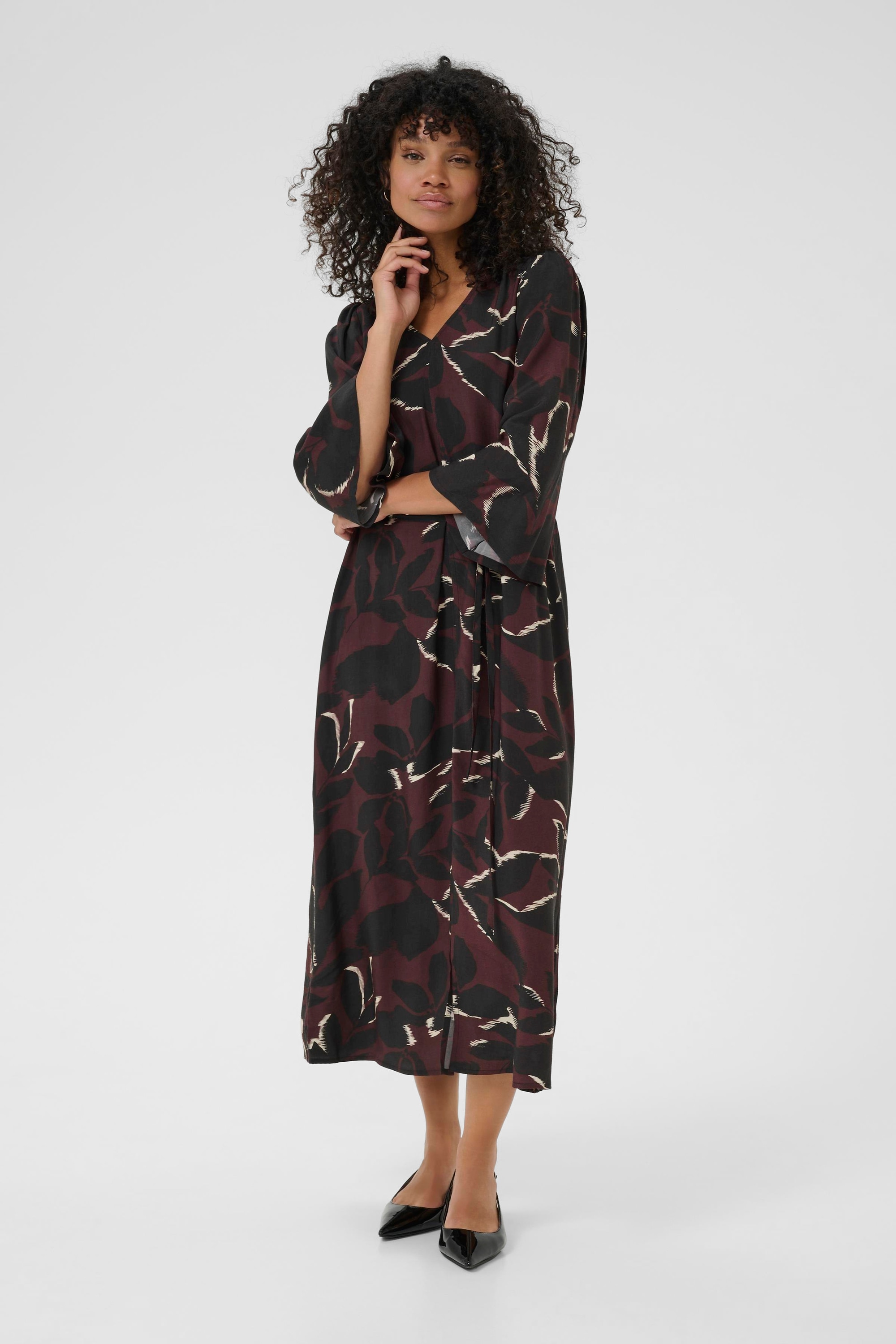KAFFE Midikleid »Kleid KAmille«