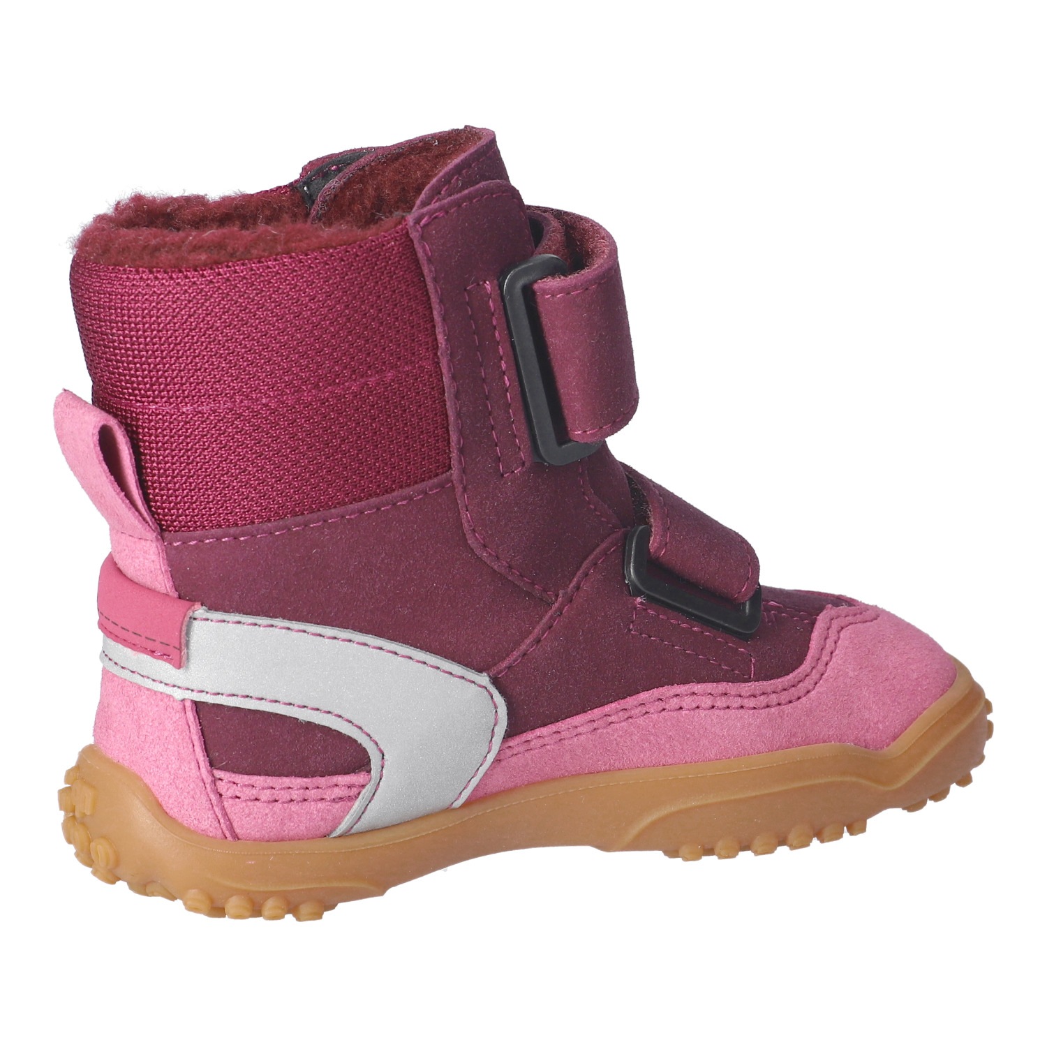 qnuffs Barfußschuh »TANNE«  Klettboots, Winterboots mit praktischem Namensschild an der Ferse