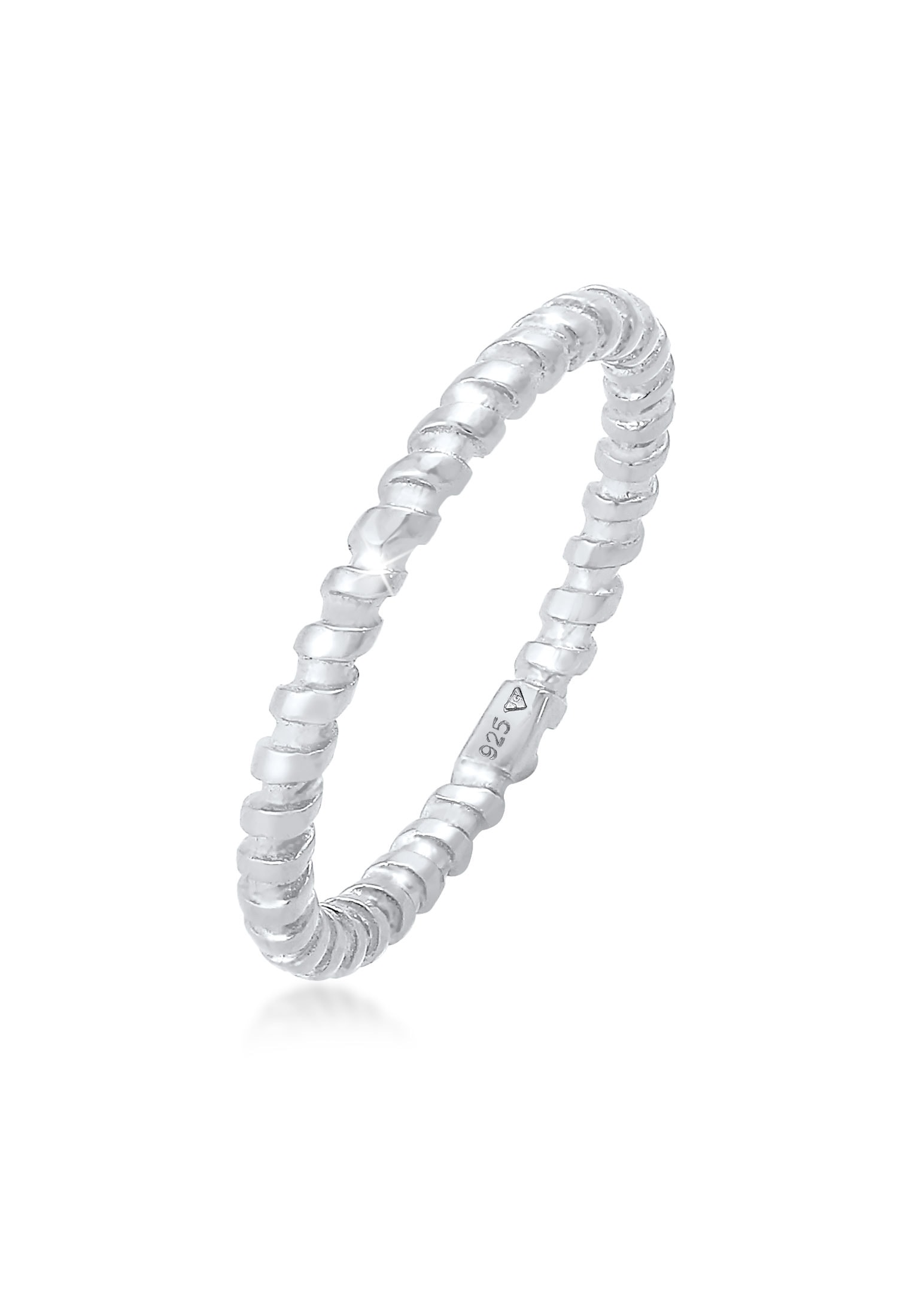 Elli Silberring »Ring Gedreht Gewinde Stapelring 925 Silber«