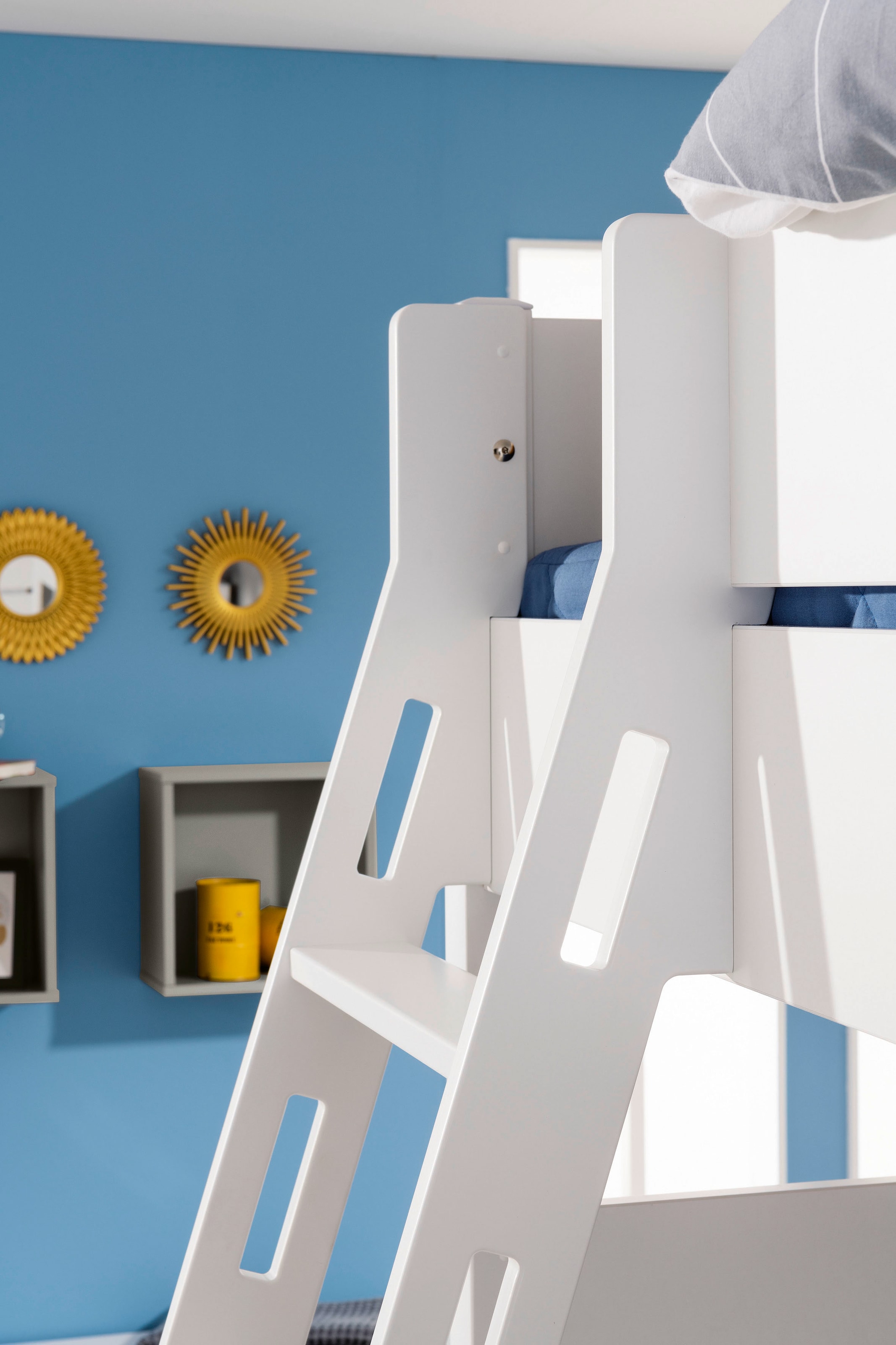 PAIDI Spielbett »TIAGO in verschiedenen Größen und Farben, mit Leiter und Rutsche« Höhe 120 cm, 120kg Tragkraft, 5 Jahre Garantie, 