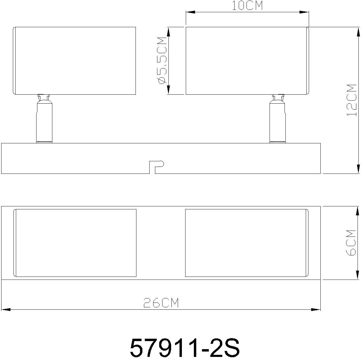 GLOBO LIGHTING Deckenstrahler »ROBBY« GU10 1 Stk. Deckenspot, GU10 Fassung, Wohnzimmer, Flur