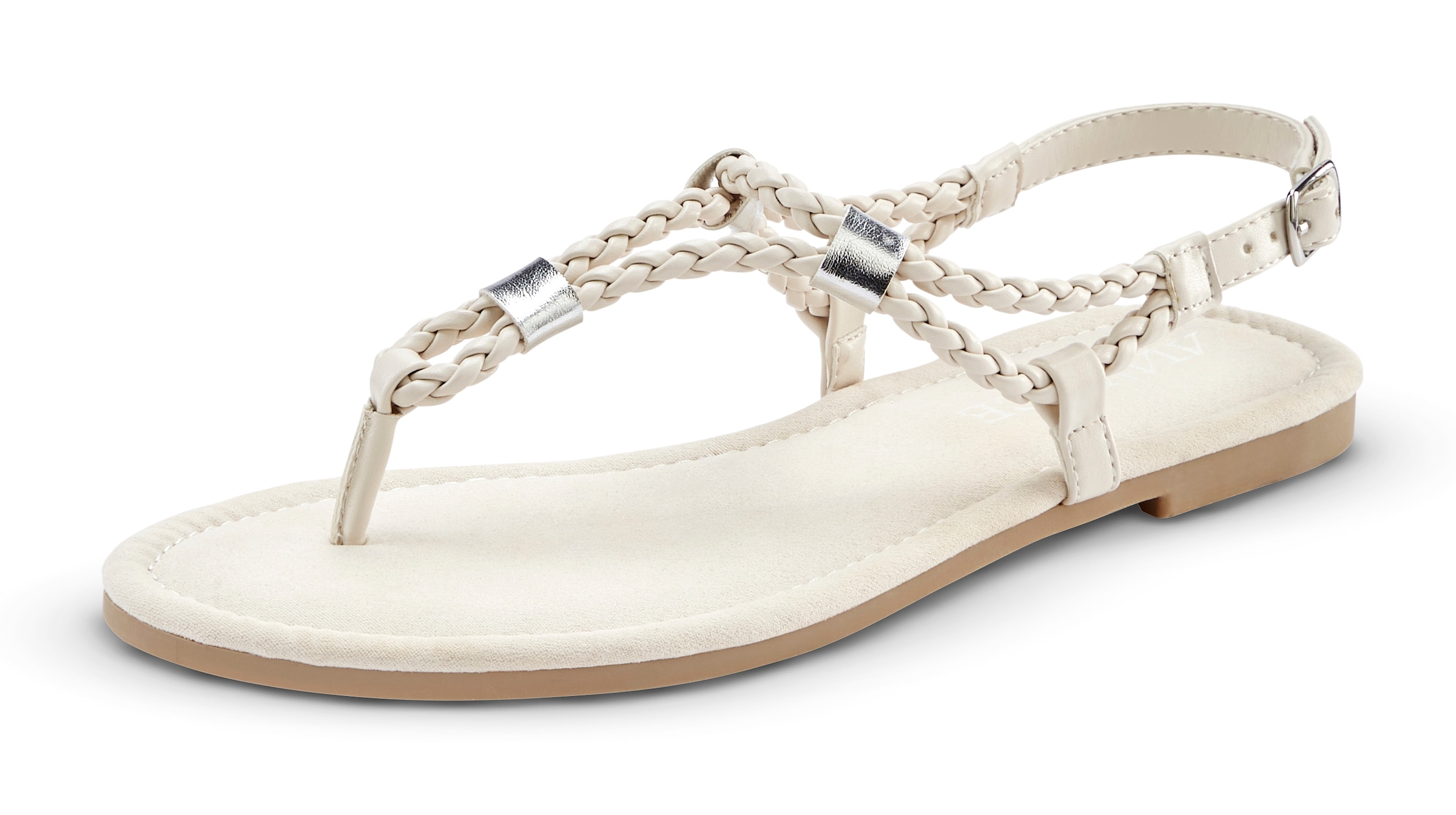 Vivance Sandale »Sommerschuh«  Zehentrenner, Sommerschuh, Sandalette mit raffinierten Riemchen