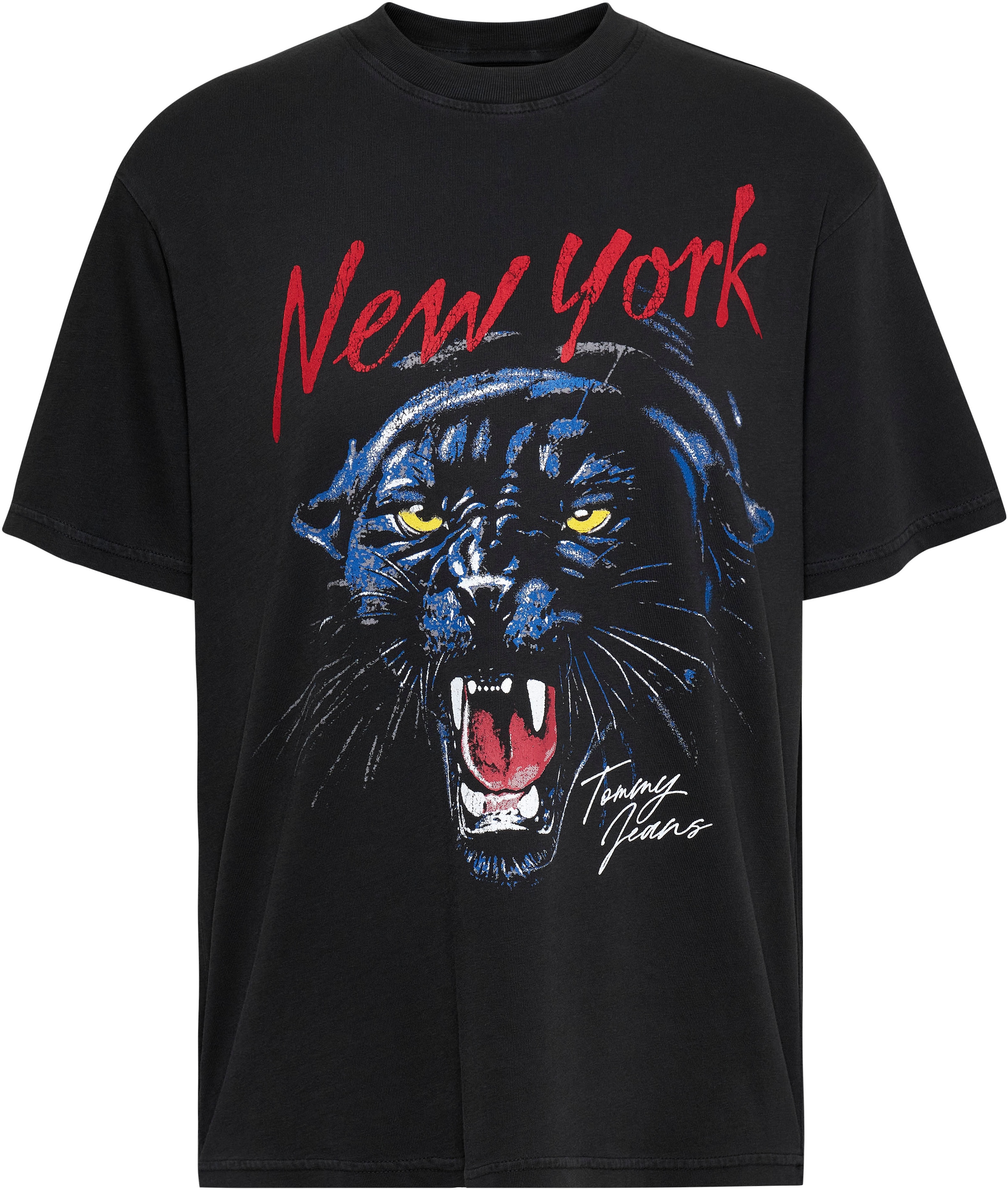 Tommy Jeans T-Shirt »TJW RLX WASHED PANTHER TEE«, mit Frontprint