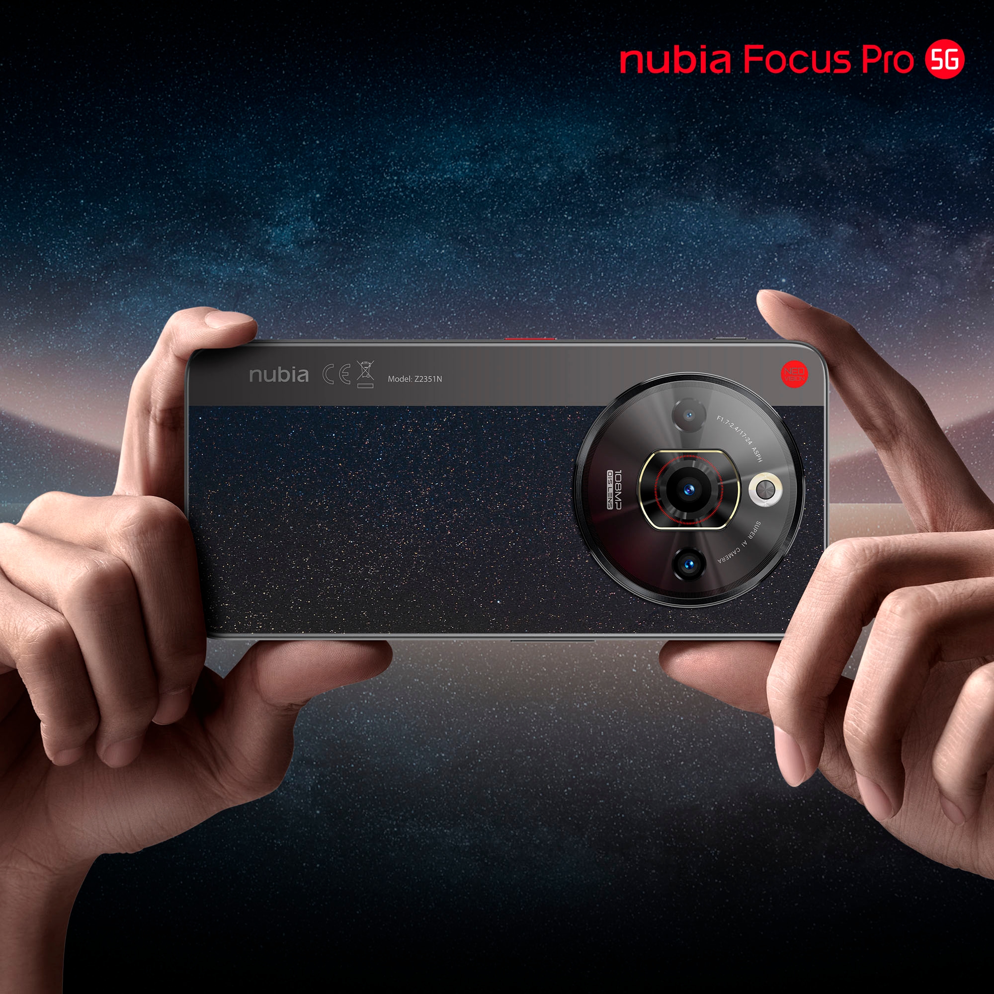 Nubia Smartphone »Focus Pro 5G«, schwarz