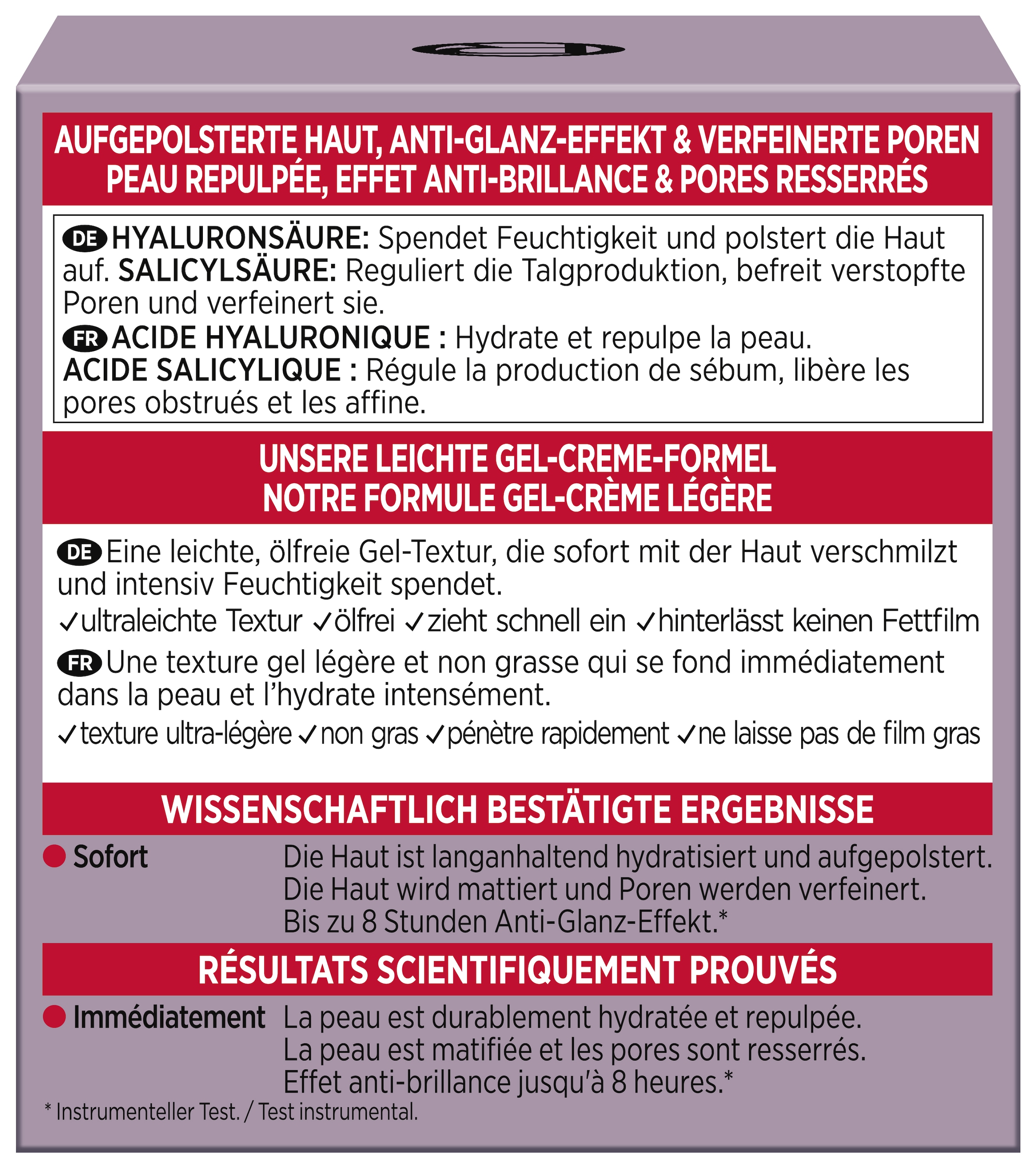 L'ORÉAL PARIS Gesichtsgel »REVITALIFT FILLER MATTIERENDE GEL-CREME OIL CONTROL« mildert erste Anzeichen von Hautalterung bei fettiger Haut.
