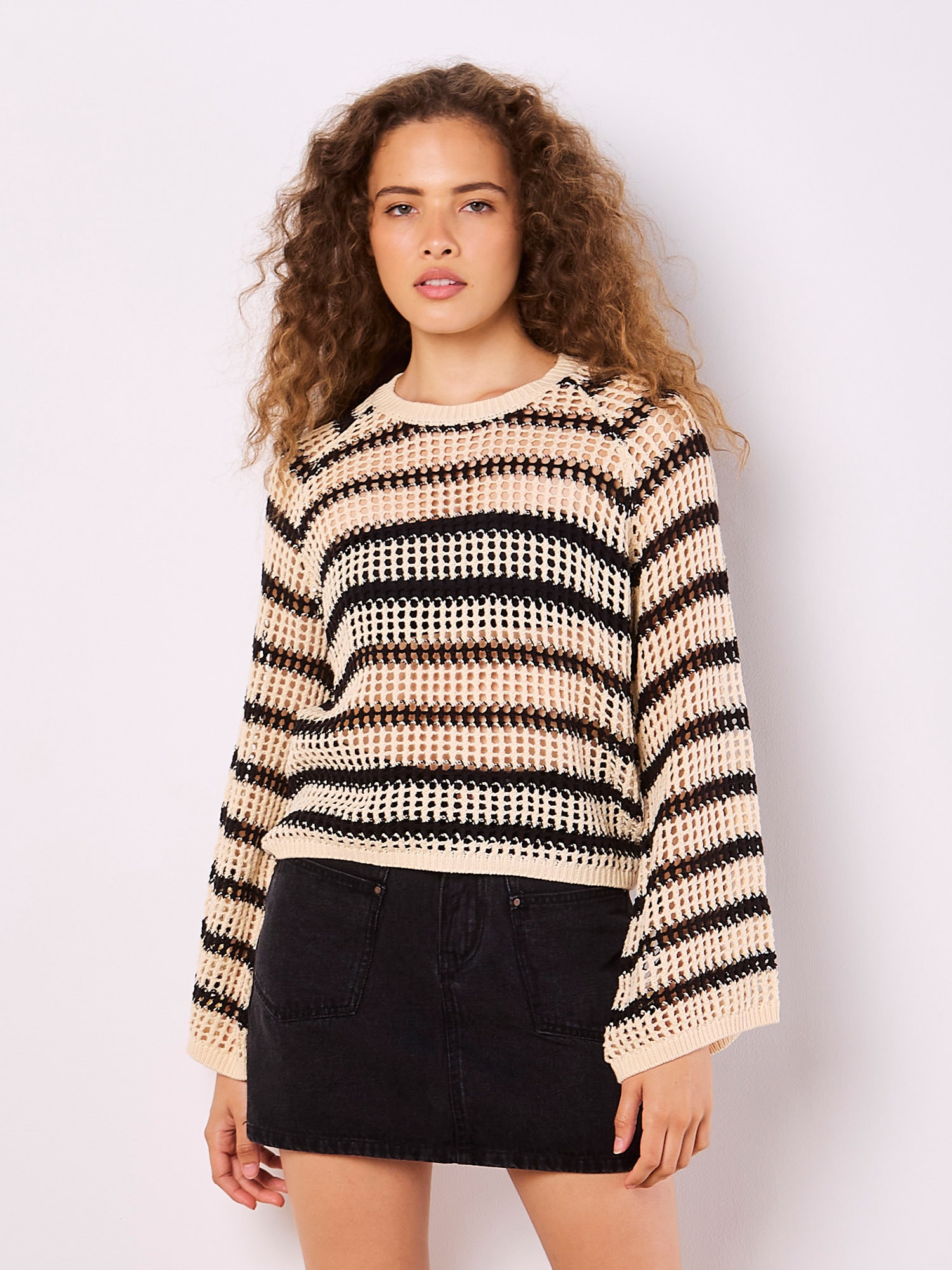 Apricot Strickpullover »Pullover« in Lochstrickerei