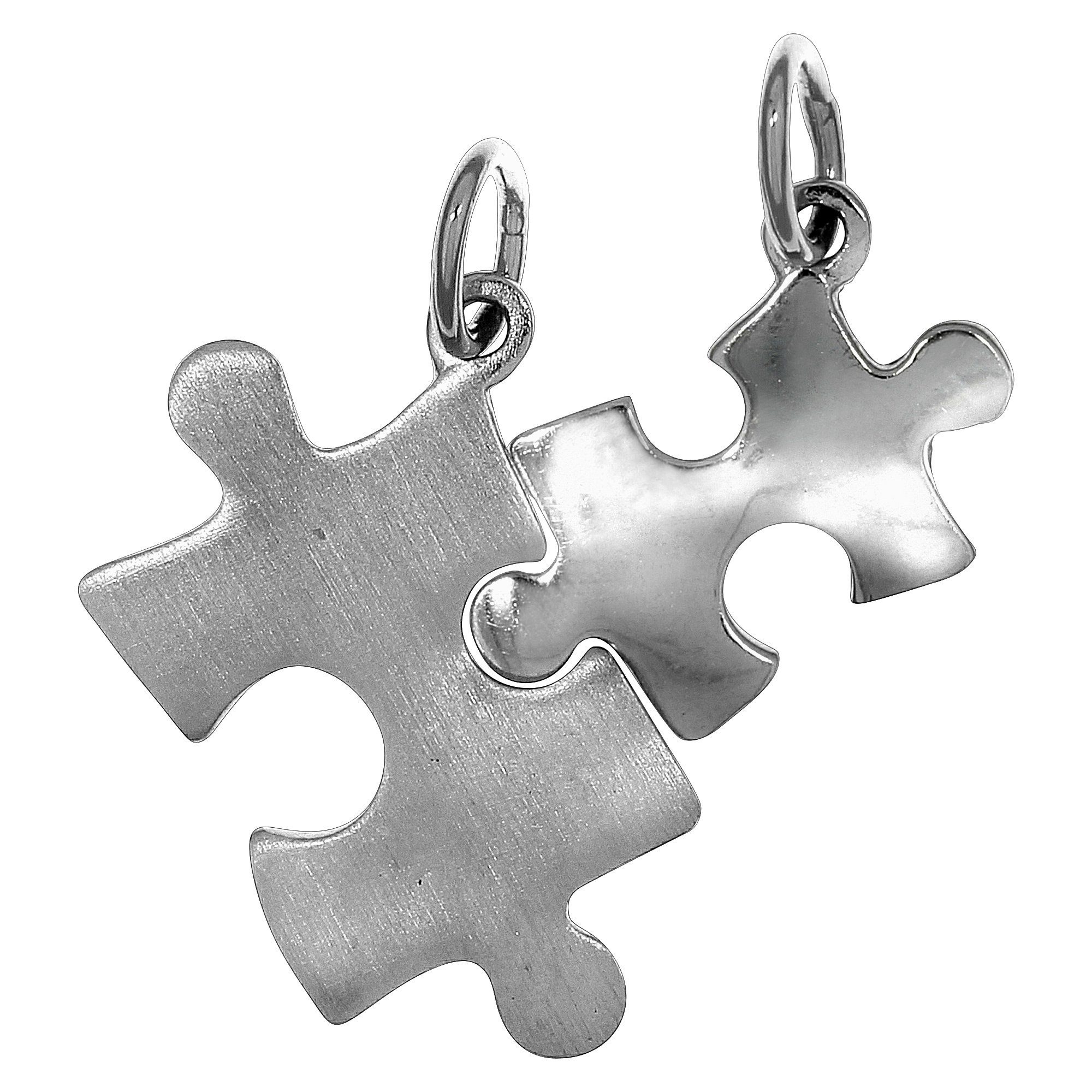 Vivance Kettenanhänger »925/- Sterling Silber 2tlg. Puzzle«, Anhänger