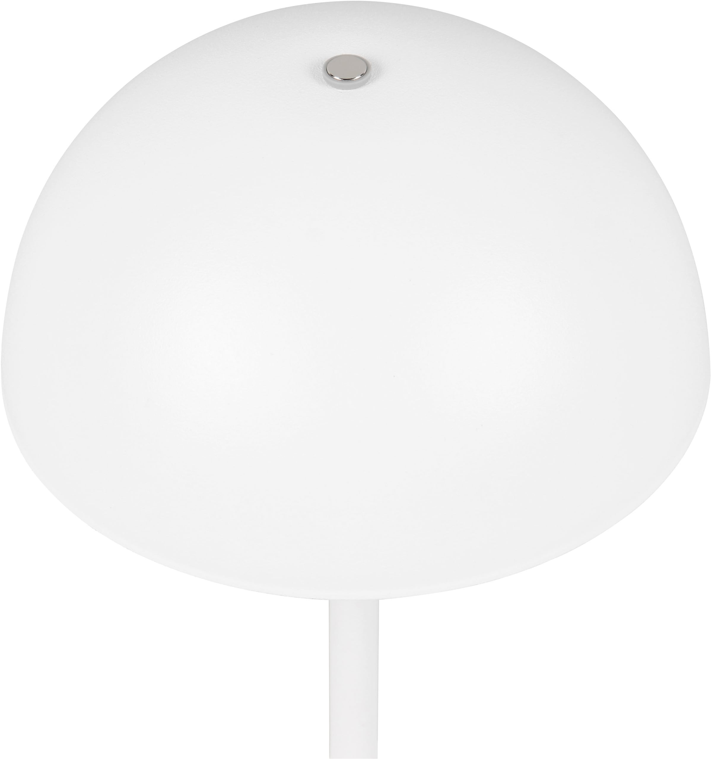 REALITY Leuchten LED Tischleuchte »MUNOZ, Akku Tischleuchte mit Touchdimmer + USB Anschluss, IP20 indoor« LED-Board 1 Stk. Warmweiß bis zu 10h Akkulaufzeit, laden per USB max 7-9h, Akku Leuchte Pilzform