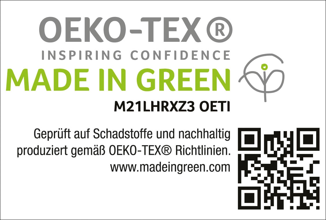Haeussling Gänsedaunenbettdecke »Select - Made in Green«, leicht, Füllung 100% Gänsedaunen, Bezug 100% Baumwolle, (1 St.), nachhaltiges, hochwertiges Daunenprodukt