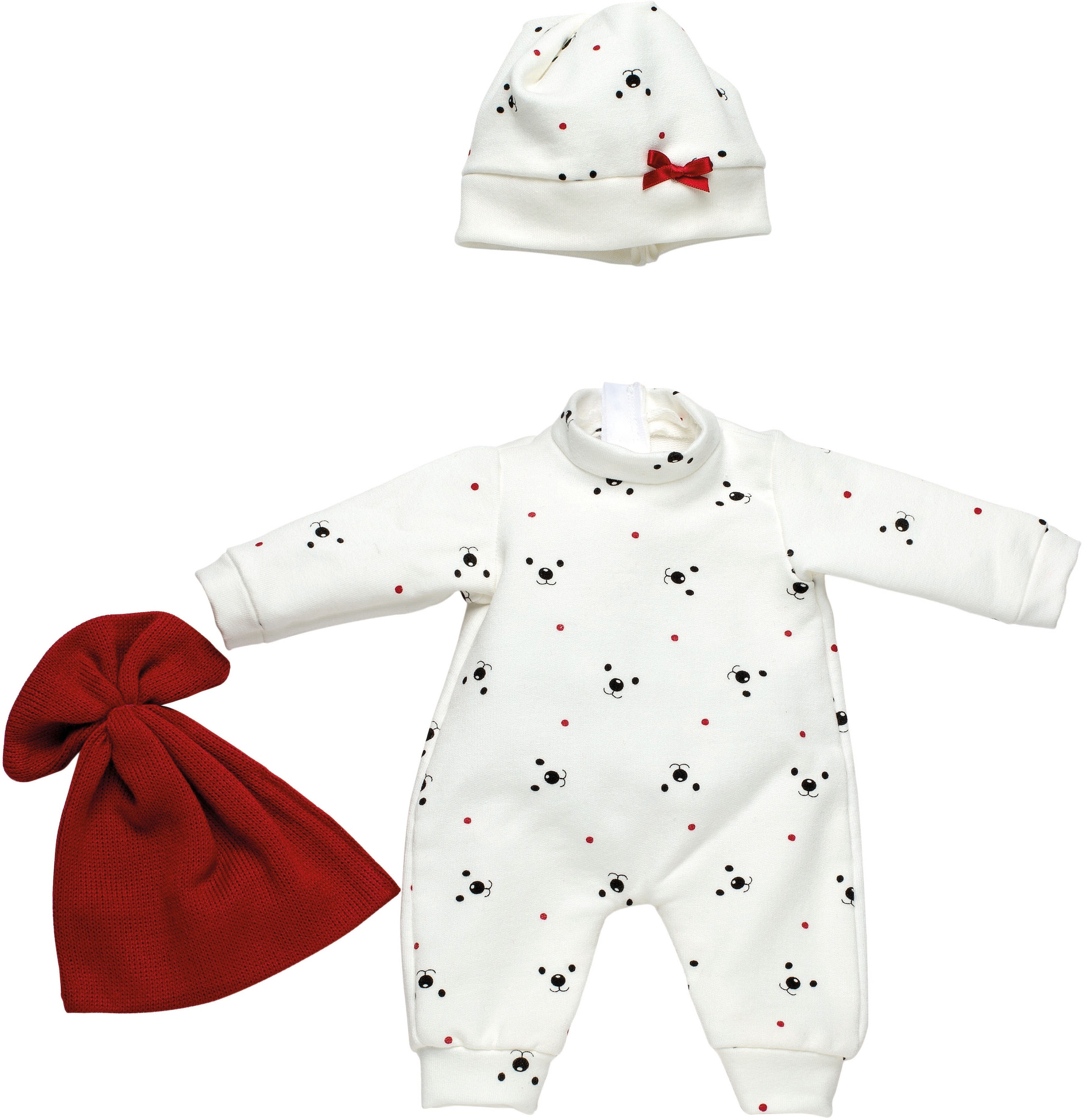 Llorens Puppenkleidung »Pyjamaset mit Mütze und Kuscheltuch, 35-38 cm«, Made in Europe