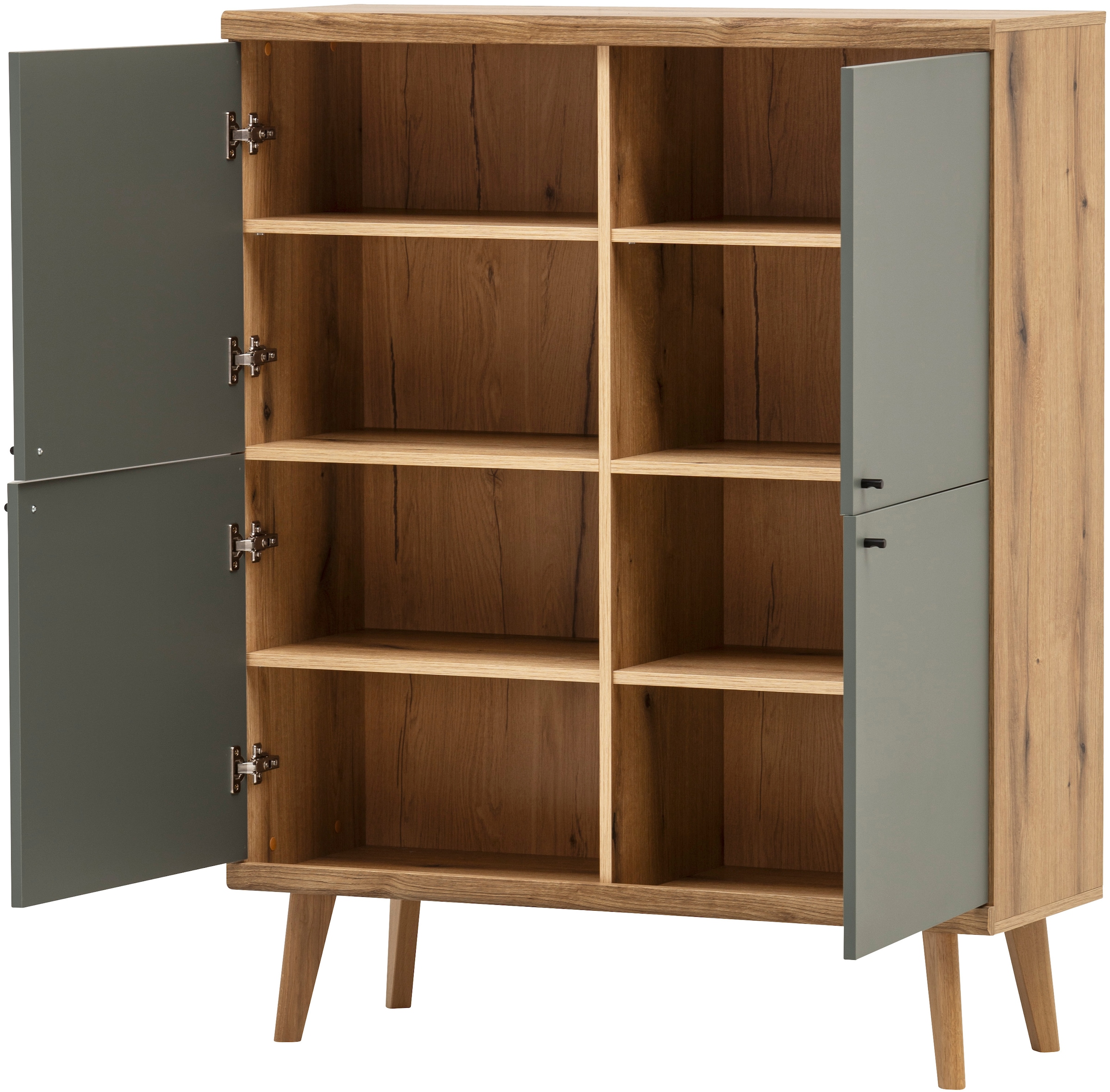 INOSIGN Garderoben-Set »Mavas, Garderobe mit Stauraum, Garderobenschrank im Scandic Design«, (Set, 2 St.), ausreichend Stauraum, für kleine Räume geeignet, 237 cm breit