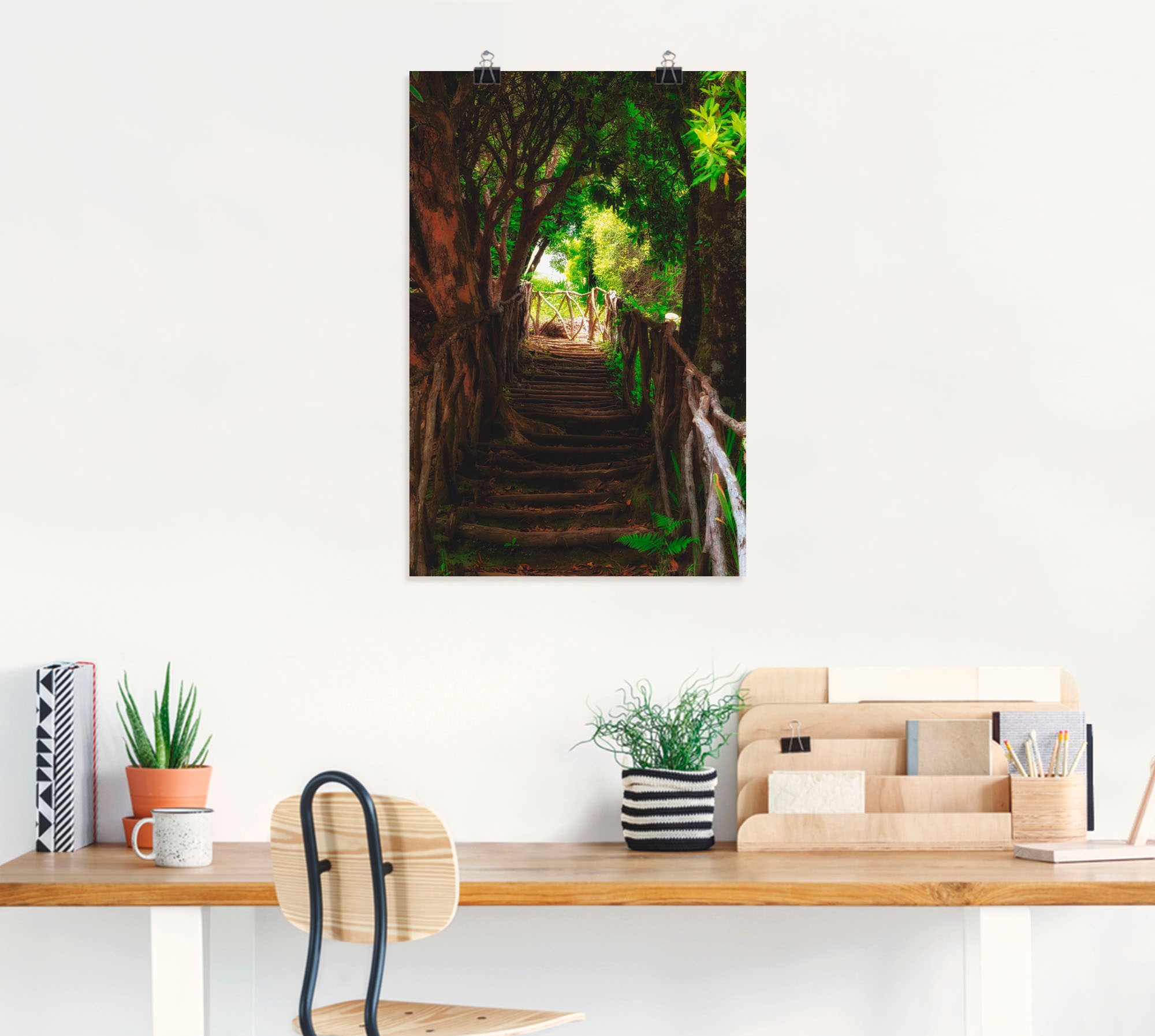 Artland Wandbild »Wanderweg«, Wald, (1 St.), als Poster, Wandaufkleber in verschied. Größen