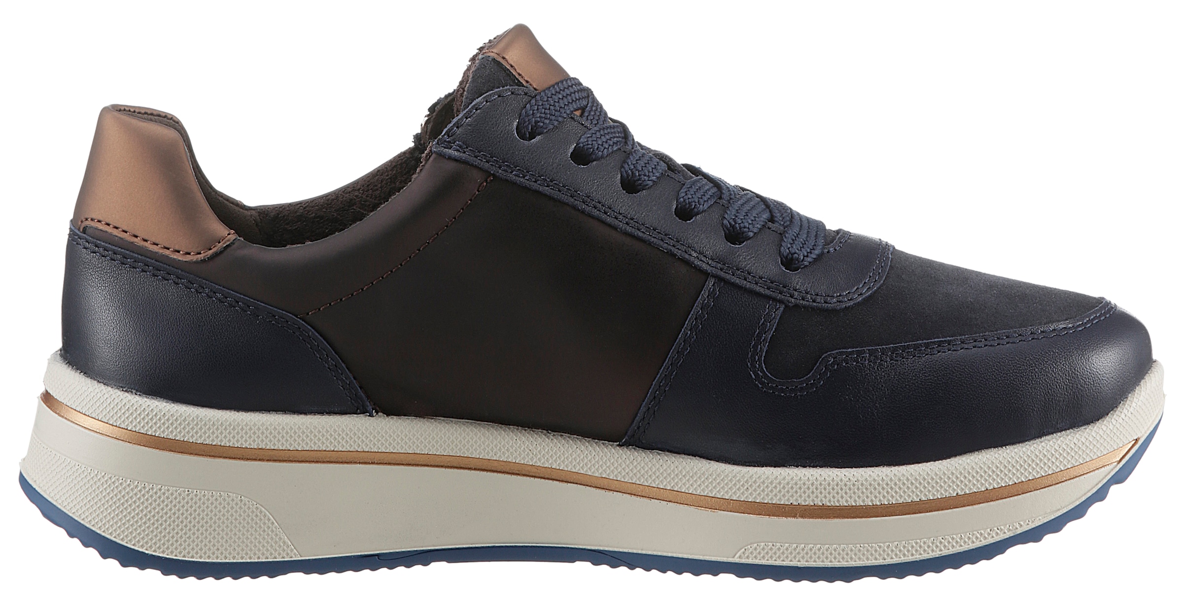 Ara Sneaker »SAPPORO«, Freizeitschuh, Halbschuh, Schnürschuh in Komfortweite H = sehr weit