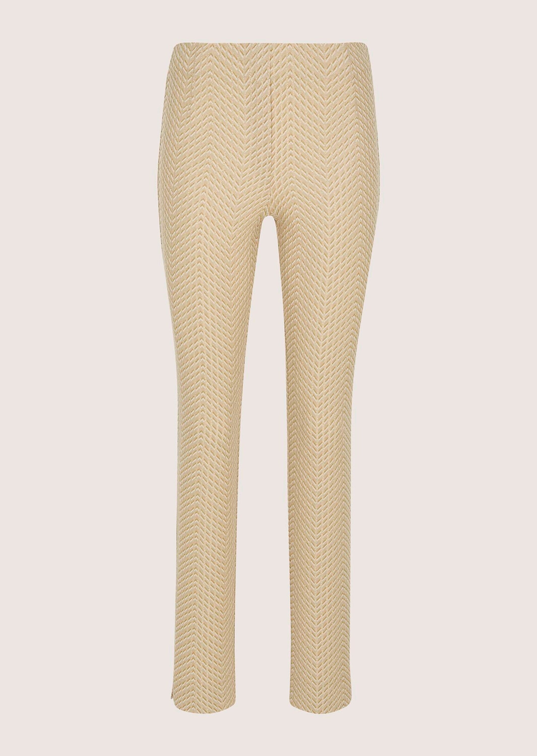 MADELEINE Jerseyhose »Jerseyhose Jacquardhose mit grafischem Muster«  Teilungsnaht