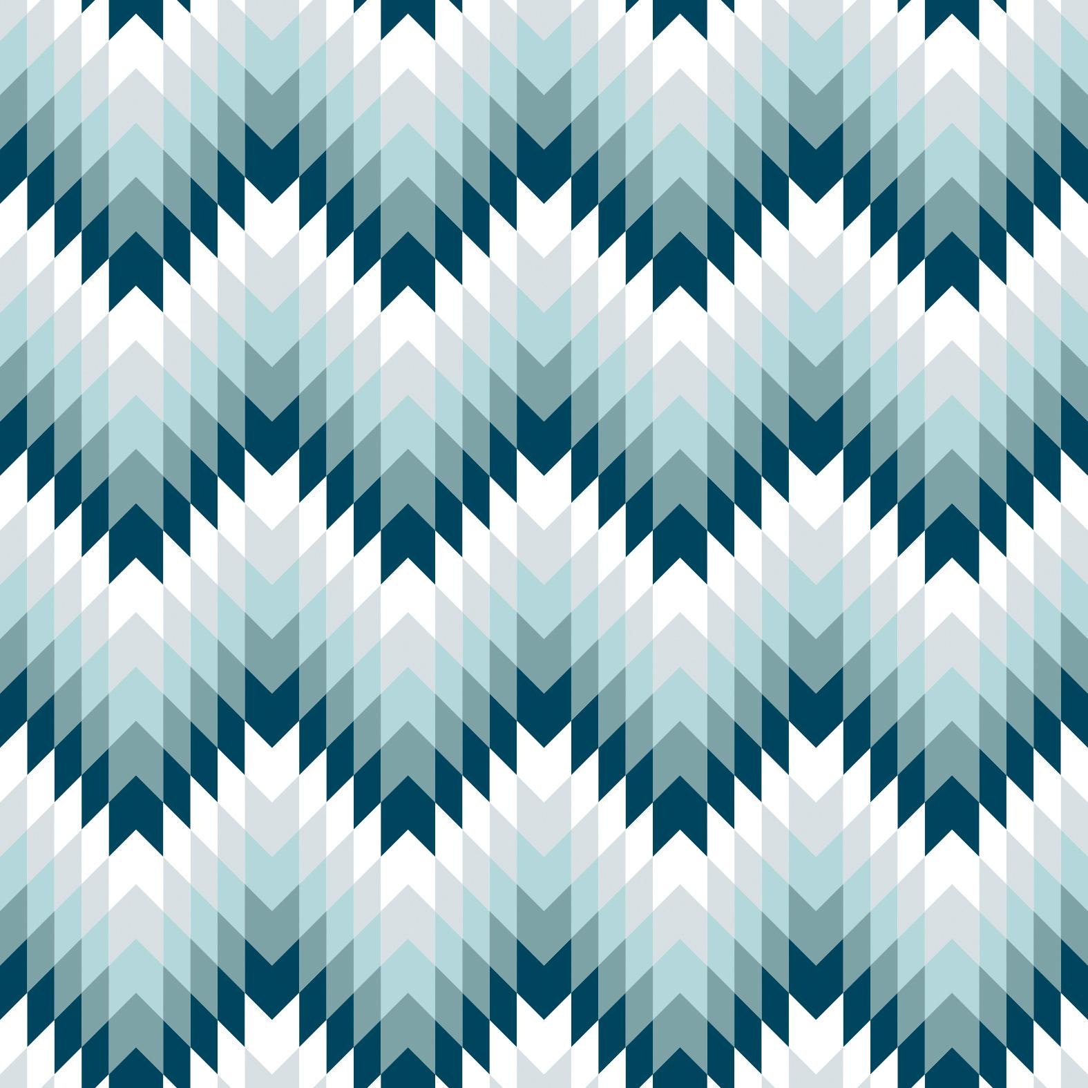 queence Dekokissen »Blau & Weiß Muster« Kissenhülle ohne Füllung, 1 Stück