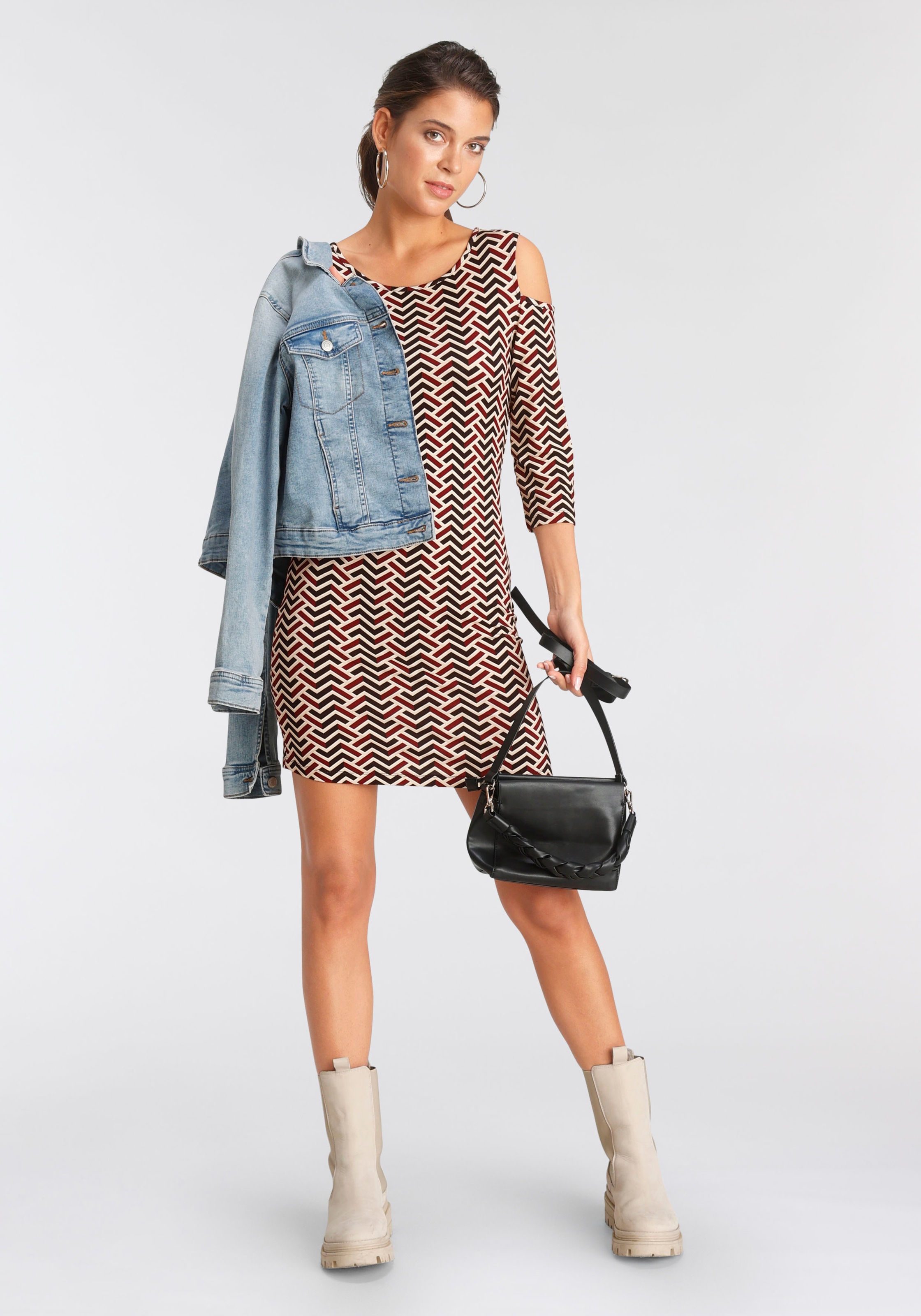 Shop OTTO Jerseykleid, mit Melrose Cut-Out im Schulter Online