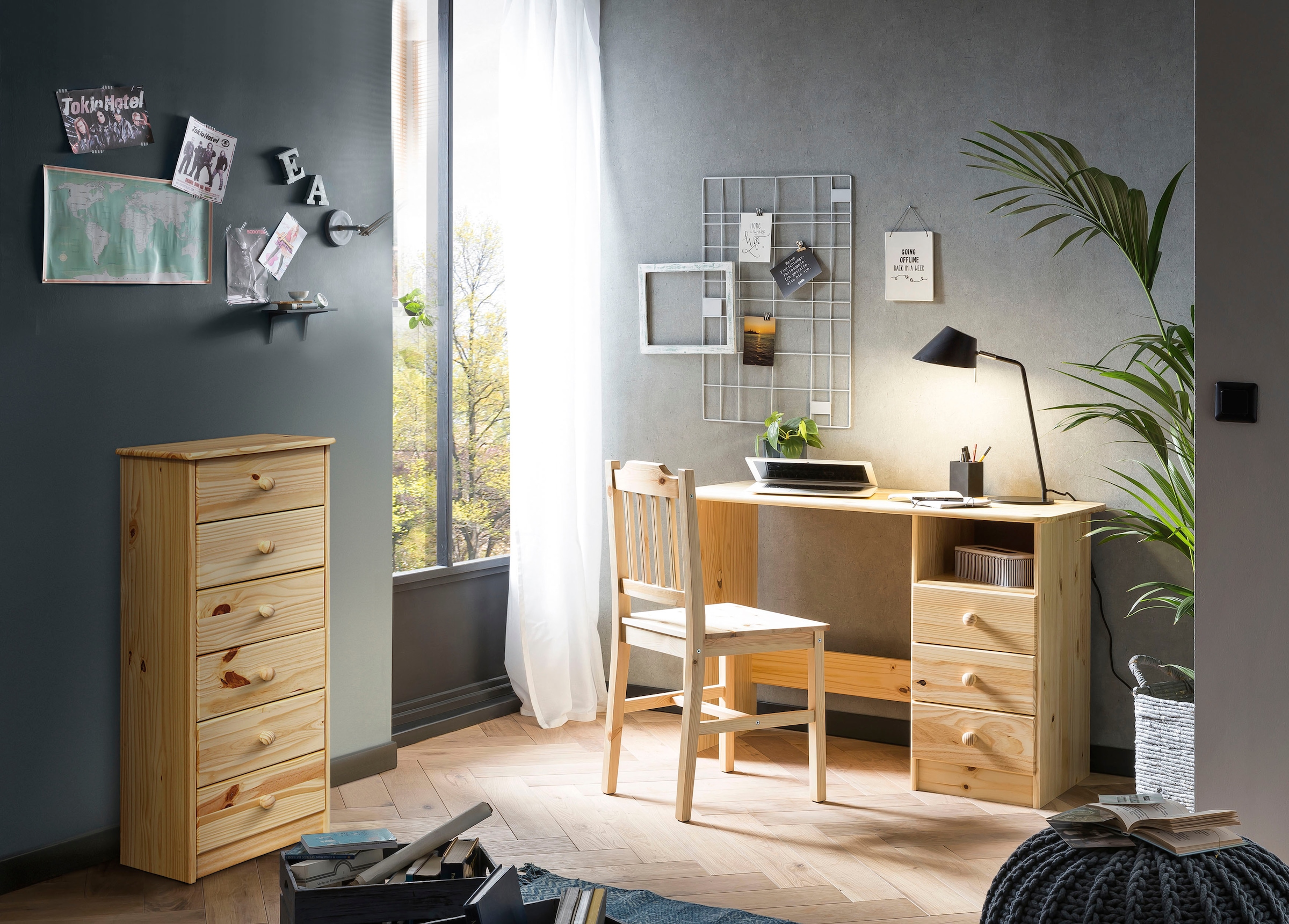 Möbilia Kommode »Chur« aus Massivholz Kiefer