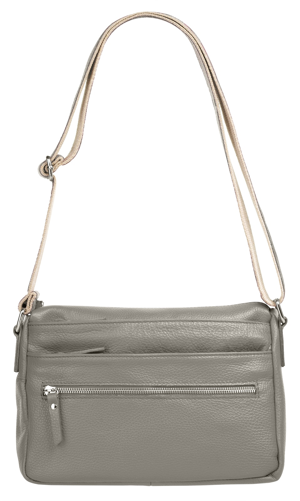 Samantha Look Umhängetasche echt Leder, Made in Italy