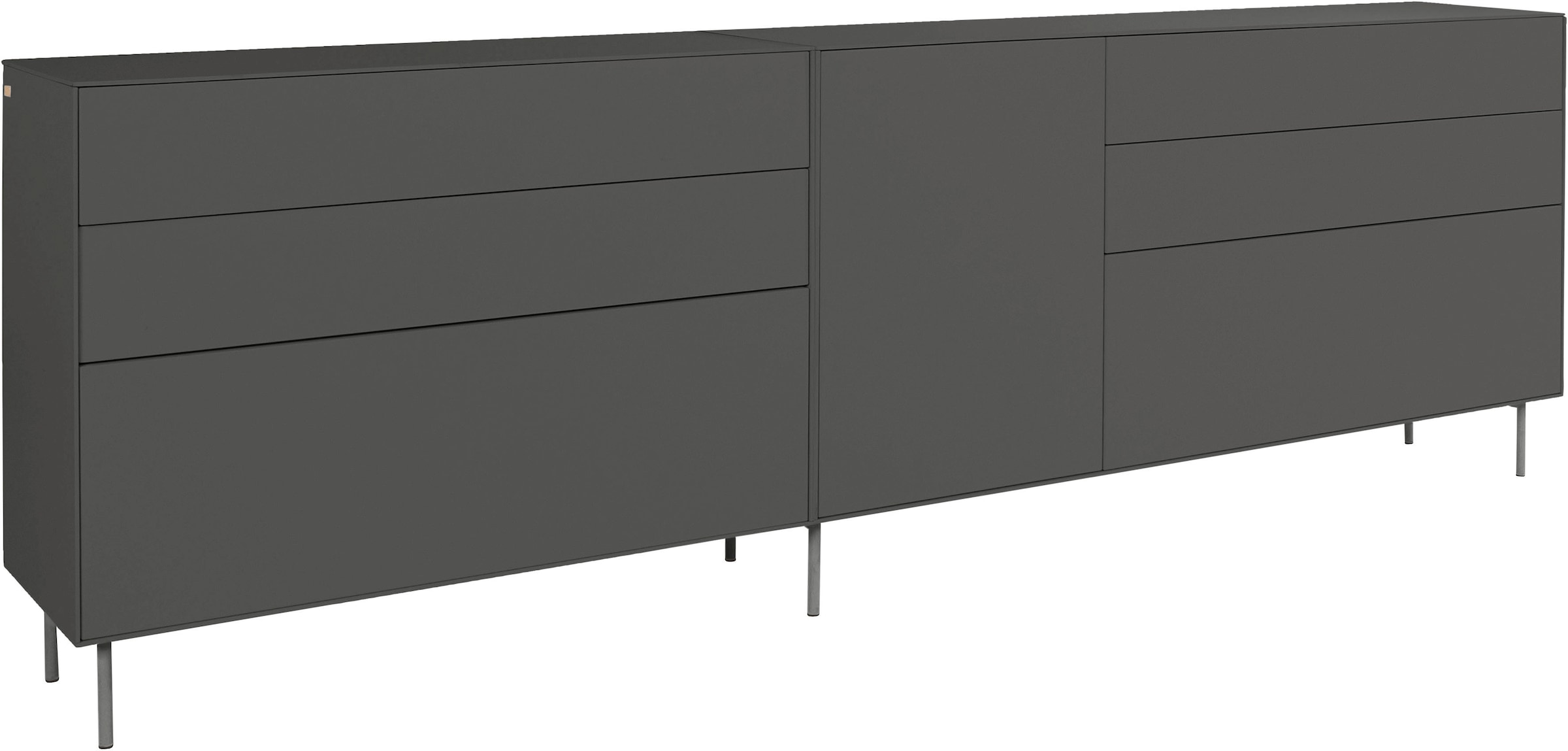 LeGer Home by Lena Gercke Sideboard »Essentials«, (2 St.), Breite: 279cm, MDF lackiert, Push-to-open-Funktion