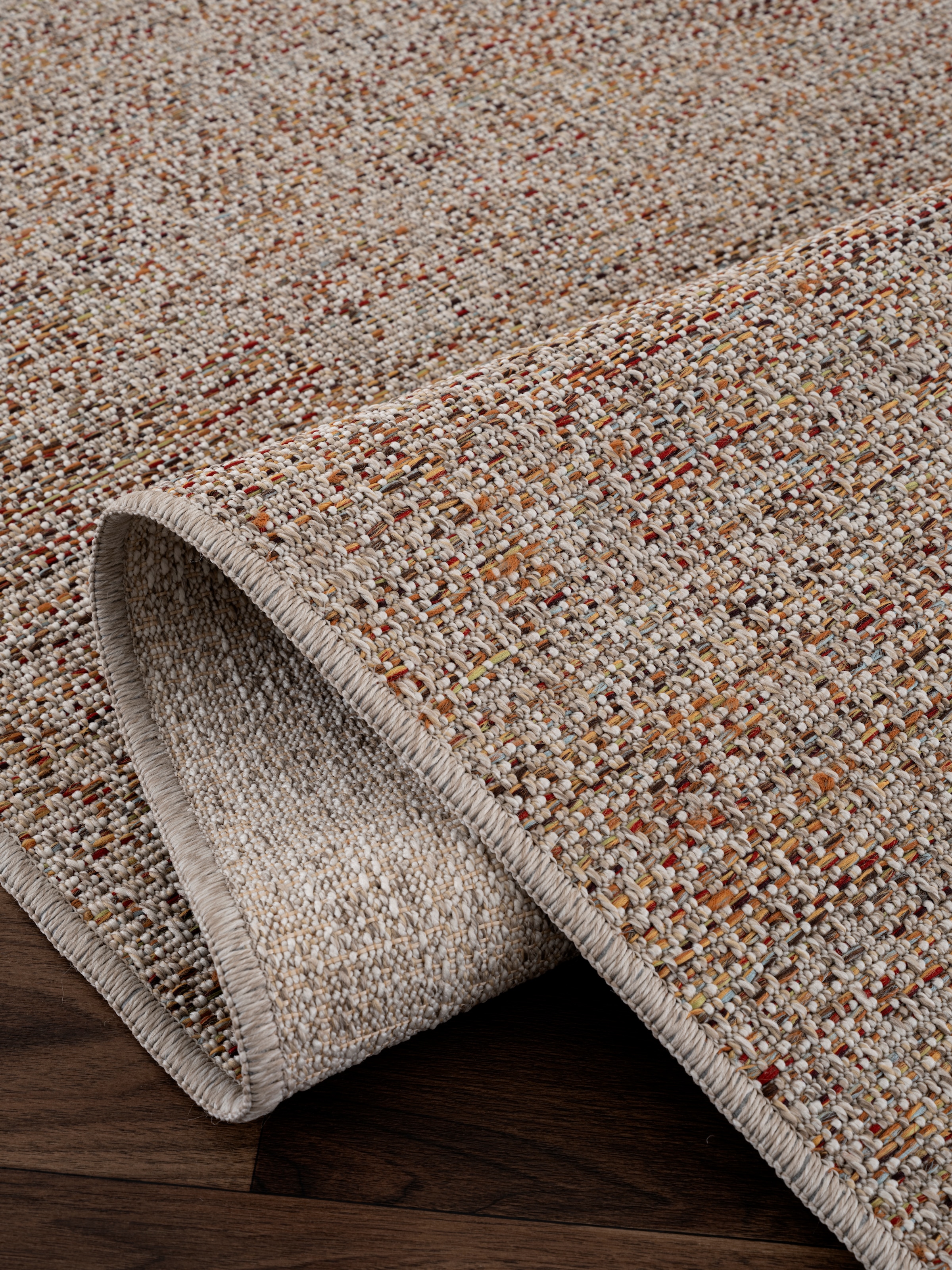 OTTO home Teppich »Lennor, In- und Outdoor geeignet, Balkon, Camping« rechteckig 8 mm Höhe Wetterfest & UV-beständig, meliert, Esszimmer, Wohnzimmer