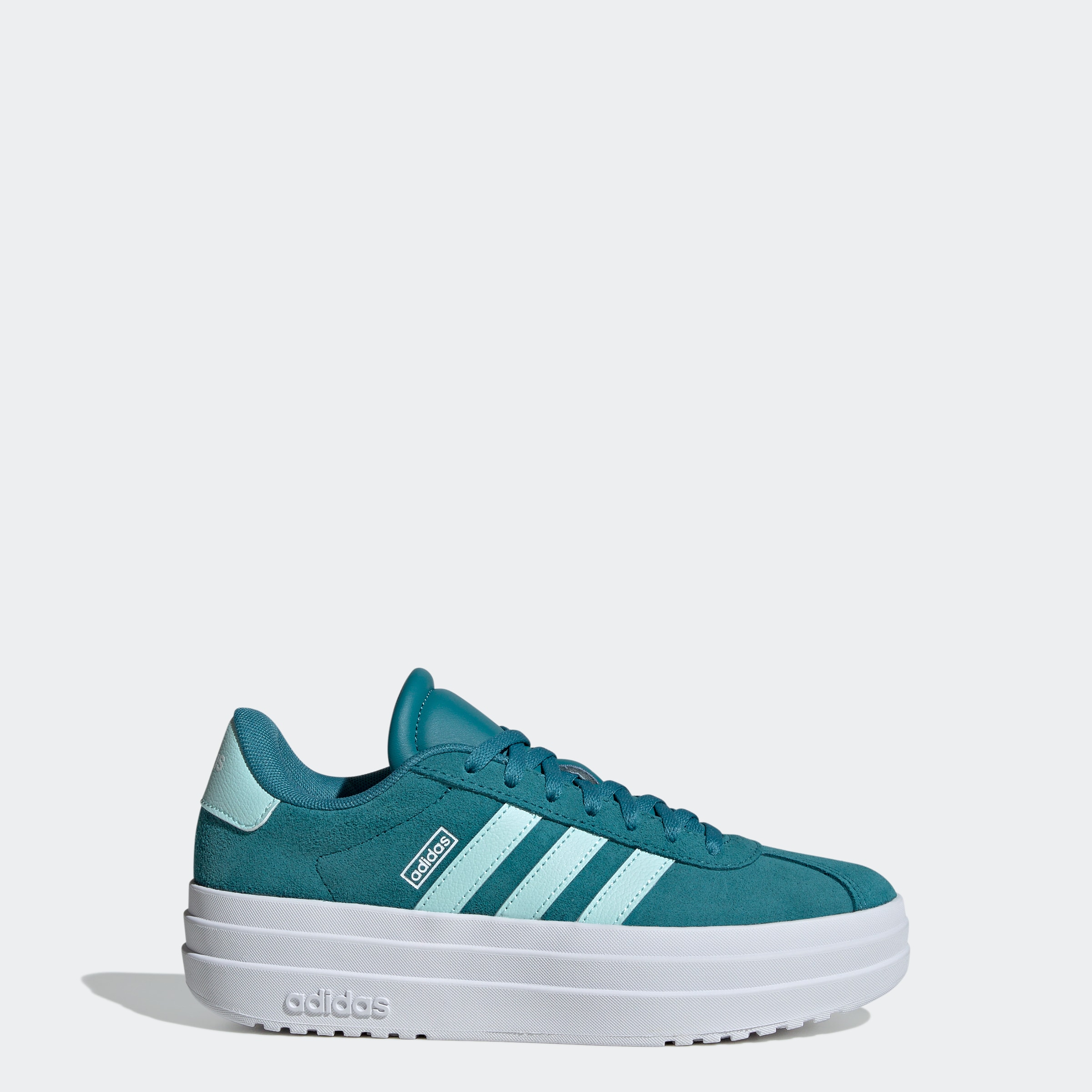 adidas Sportswear Plateausneaker »VL COURT BOLD LIFESTYLE KIDS«, Design auf den Spuren des adidas Gazelle Bold