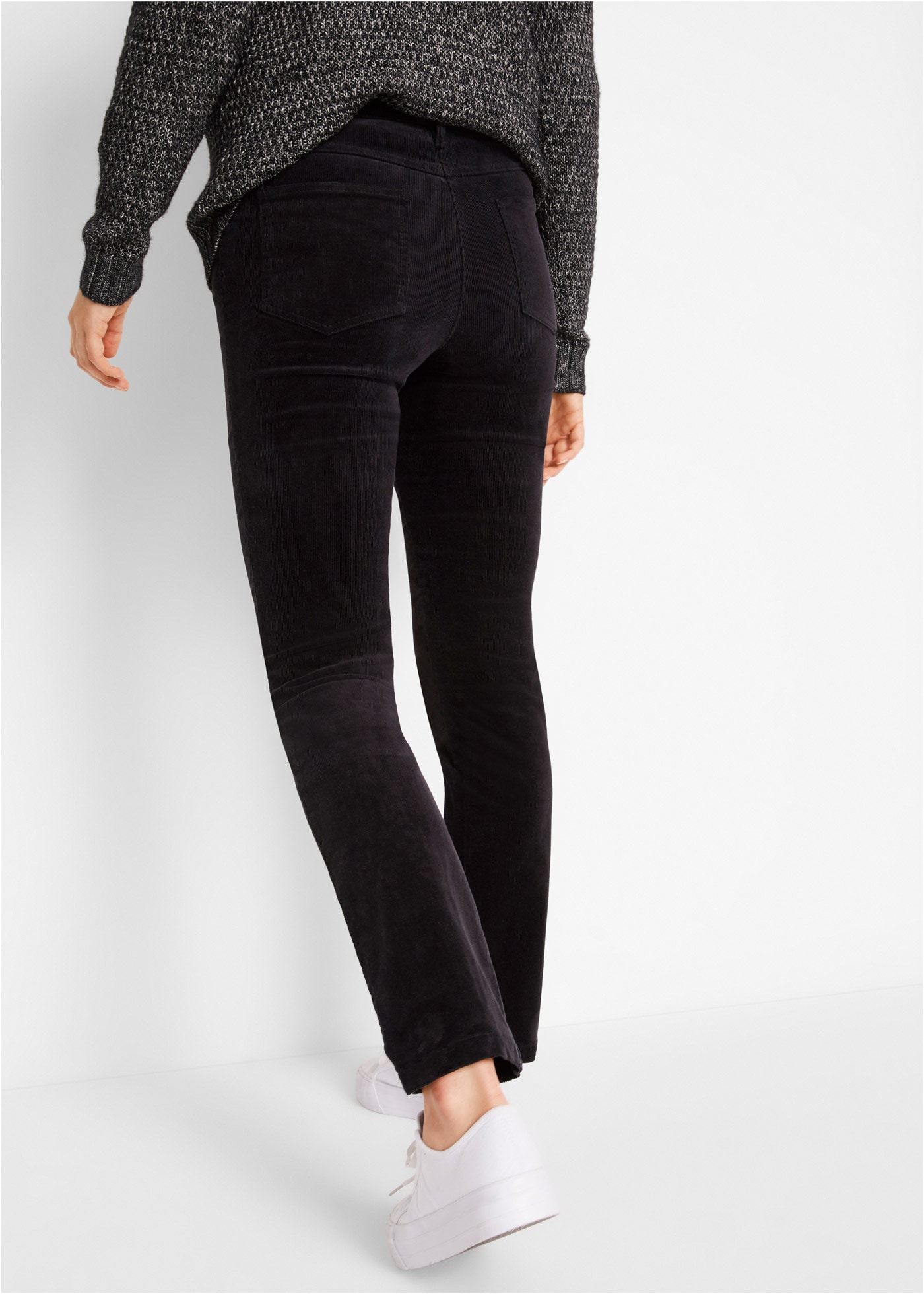 bonprix Cordhose »Stretch-Cordhose, Straight«  aus Stretch-Material, Slim Fit, mit Eingrifftaschen