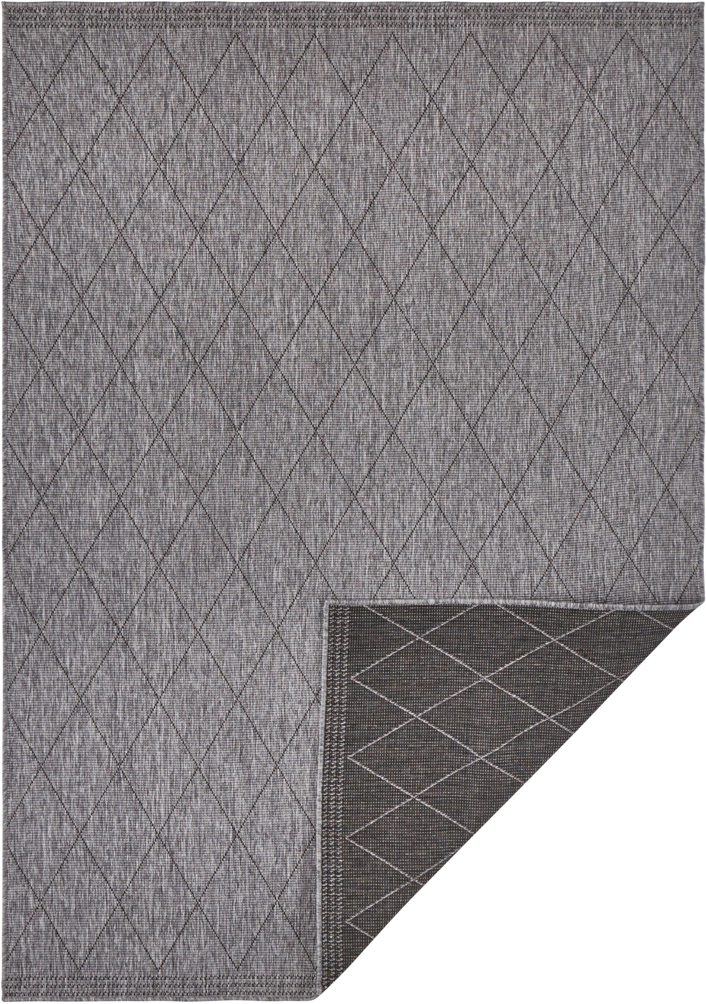 freundin Home Collection Teppich »Daisy«, rechteckig, 5 mm Höhe, In-& Outdoor, Teppich, Wetterfest, Balkon, Garten, Wohnzimmer, Modern