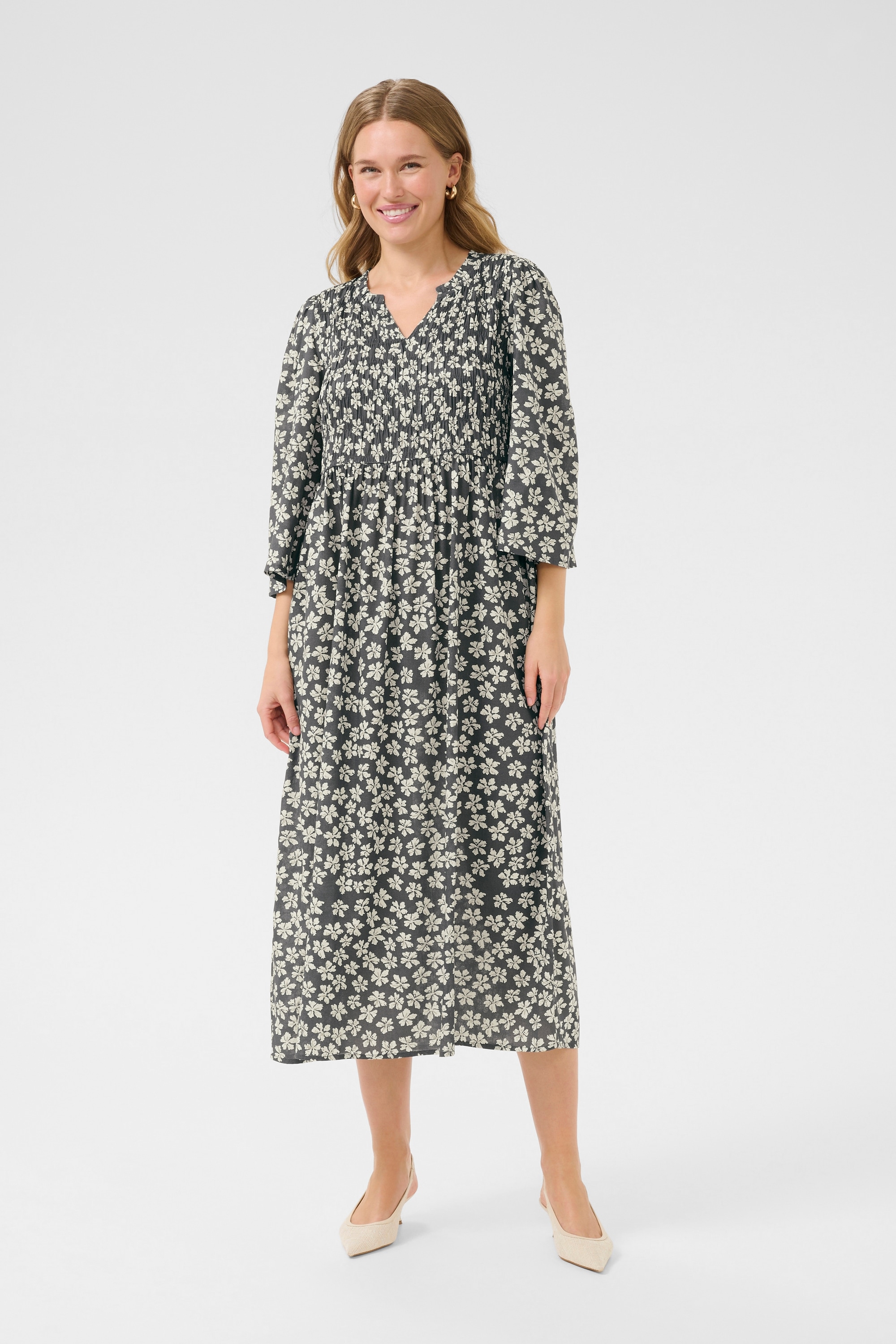 KAFFE Midikleid »Kleid BPviolet«