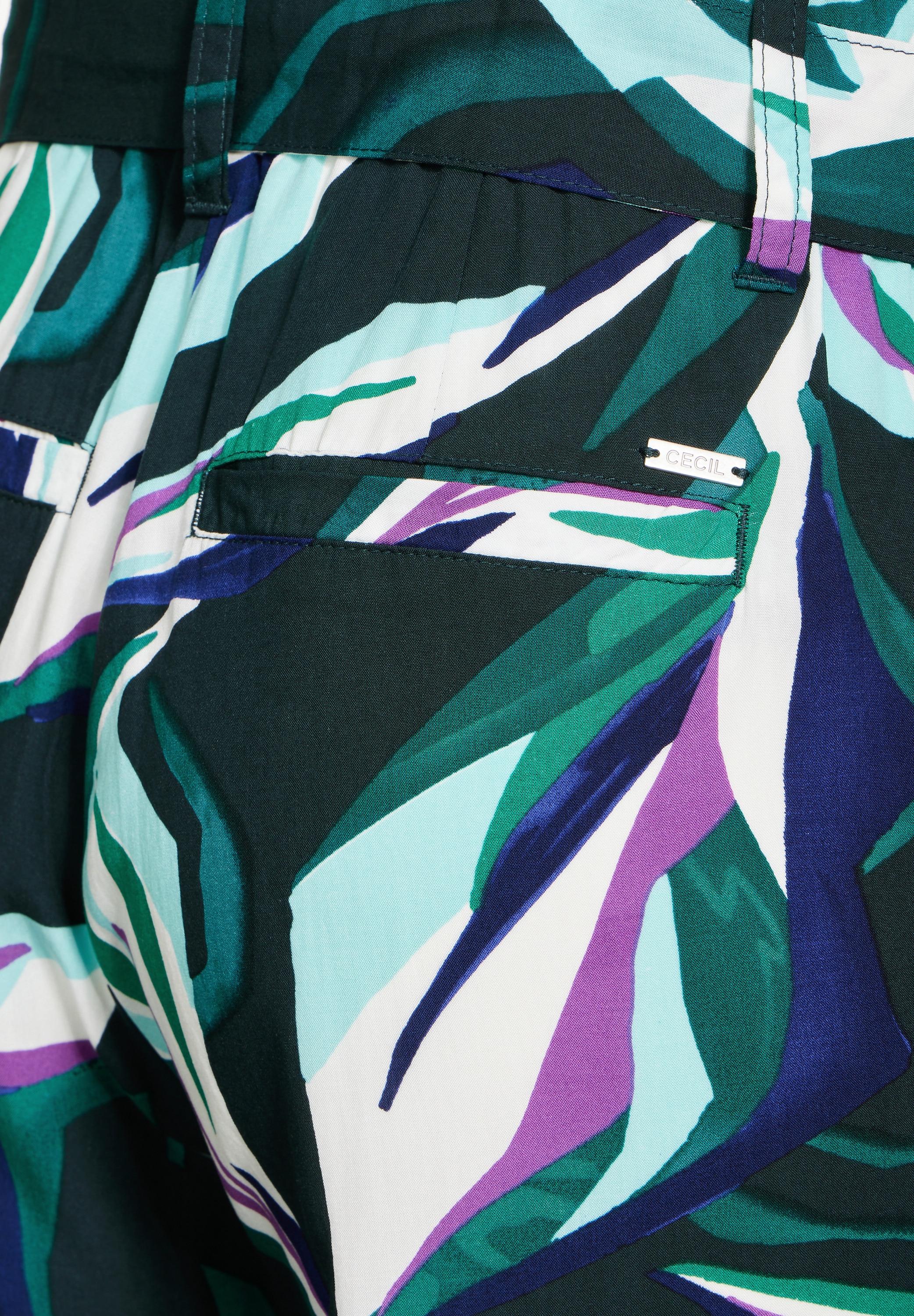 Cecil Stoffhose »Style Neele«, (mit Bindegürtel), mit Gürtel