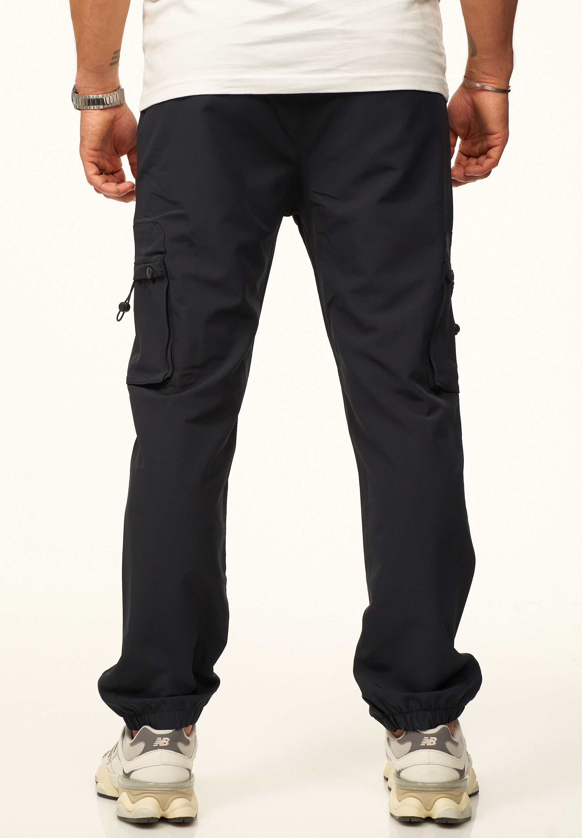 SOULSTAR Cargohose »als Tech-Pants mit Cargo Taschen - Freizeithose«  Herren Jogger-Hose Jeans mit Gummibund & Tunnelzug Outdoorhose