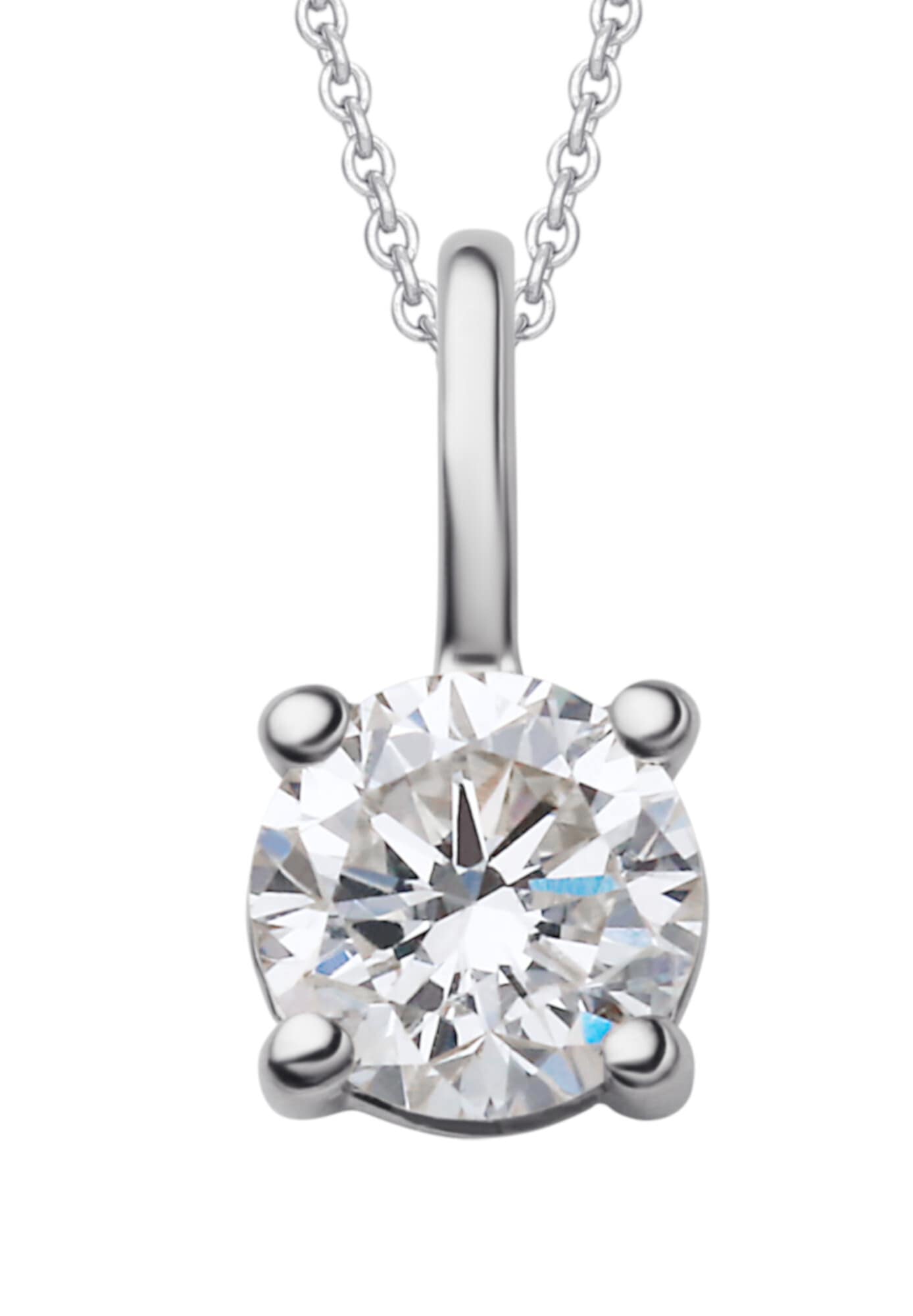 ONE ELEMENT Kettenanhänger »0.15 ct  Diamant Brillant Anhänger aus 585 Weißgold«