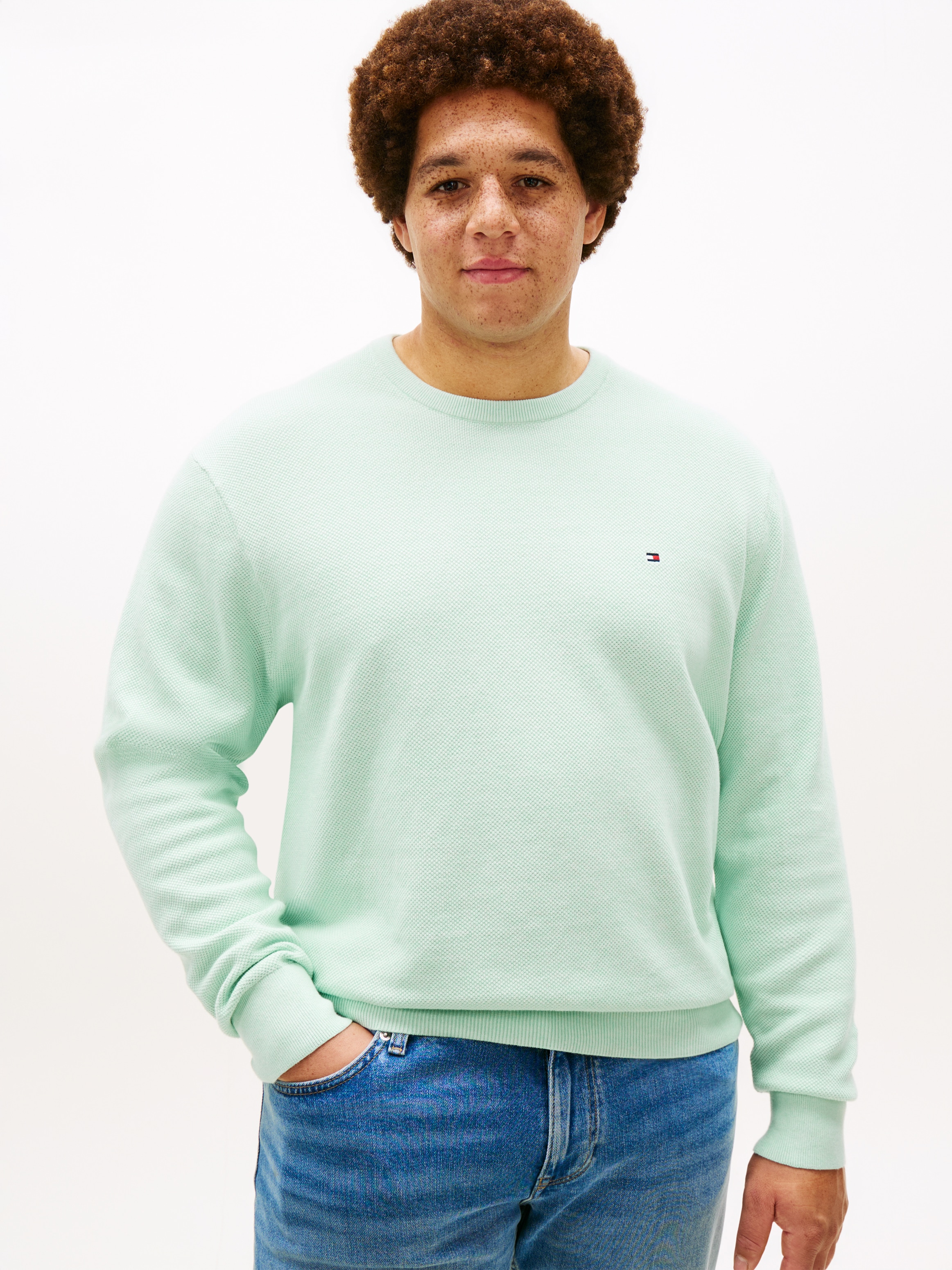 Tommy Hilfiger Big & Tall Rundhalspullover »ESSENTIAL STRUCTURE CREW NECK« Große Größen, regular fit