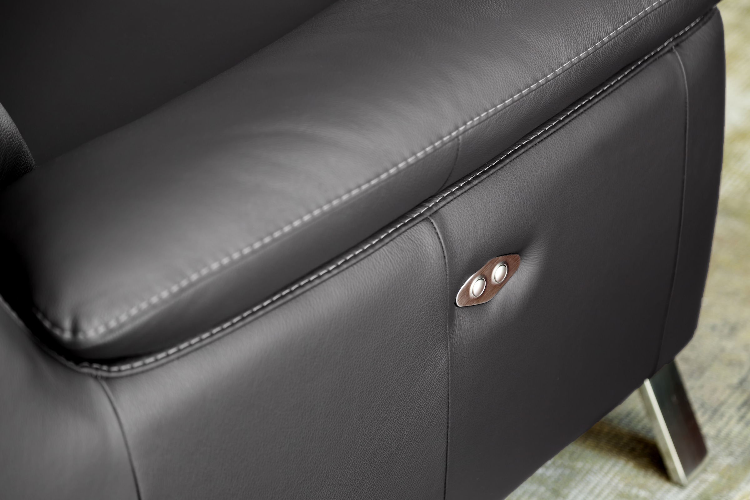 CALIA ITALIA 3-Sitzer »Roby italienisches Designsofa mit exzellentem Sitzkomfort«, erstklassigem Lederbezug