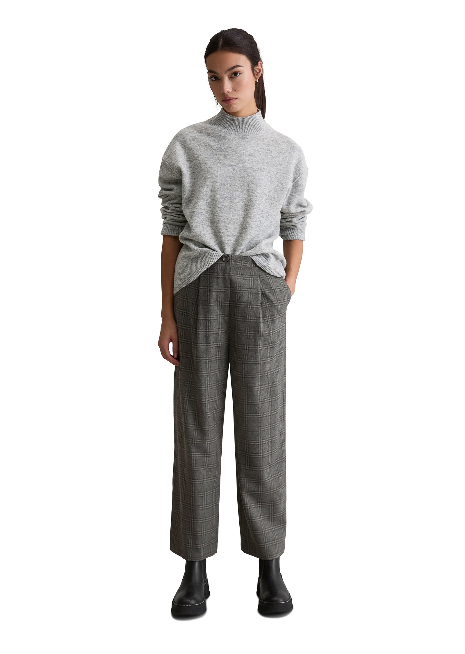 Marc O'Polo DENIM Strickpullover regular fit aus softem Schurwolle-Mix, Rundhals