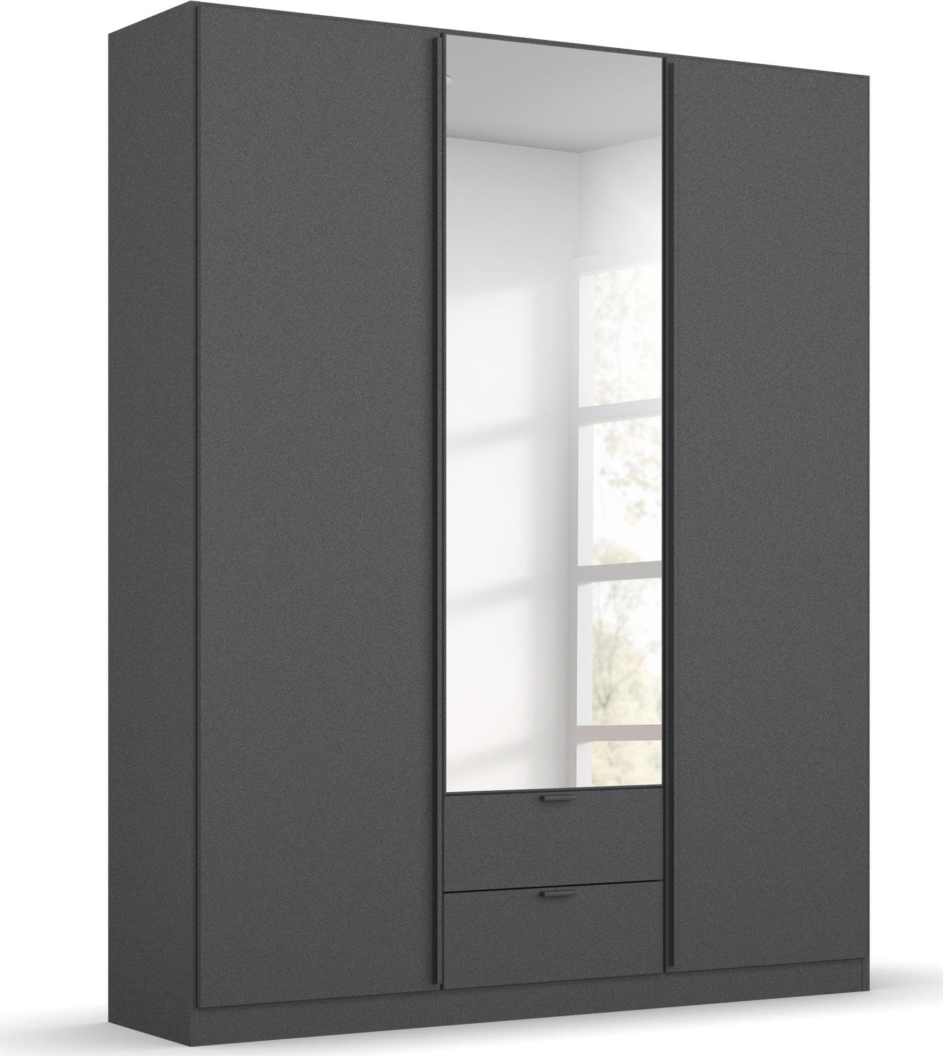 rauch Drehtürenschrank »StyleUp«, Typ Monochrome mit eleganten, langen Griffstangen in Schrankfarbe