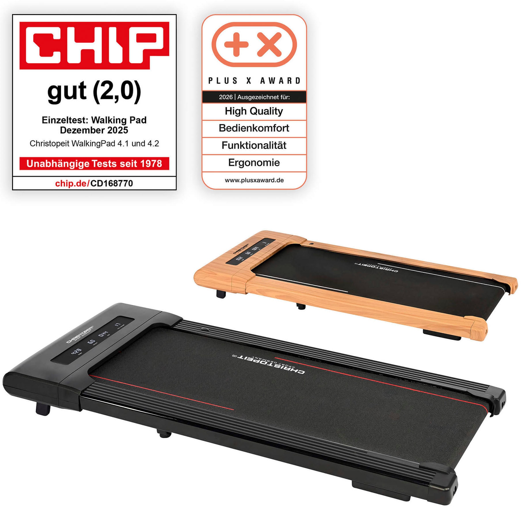 Christopeit Sport® Laufband »Walking Pad 4.1« bis max. 6 km/h, 120 kg max. Benutzergewicht