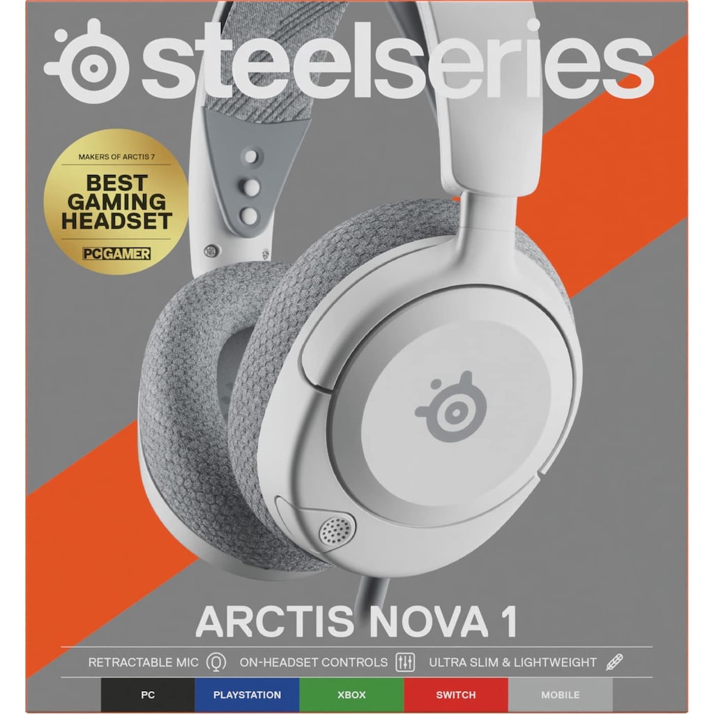 SteelSeries Gaming-Headset »Arctis Nova 1P White«