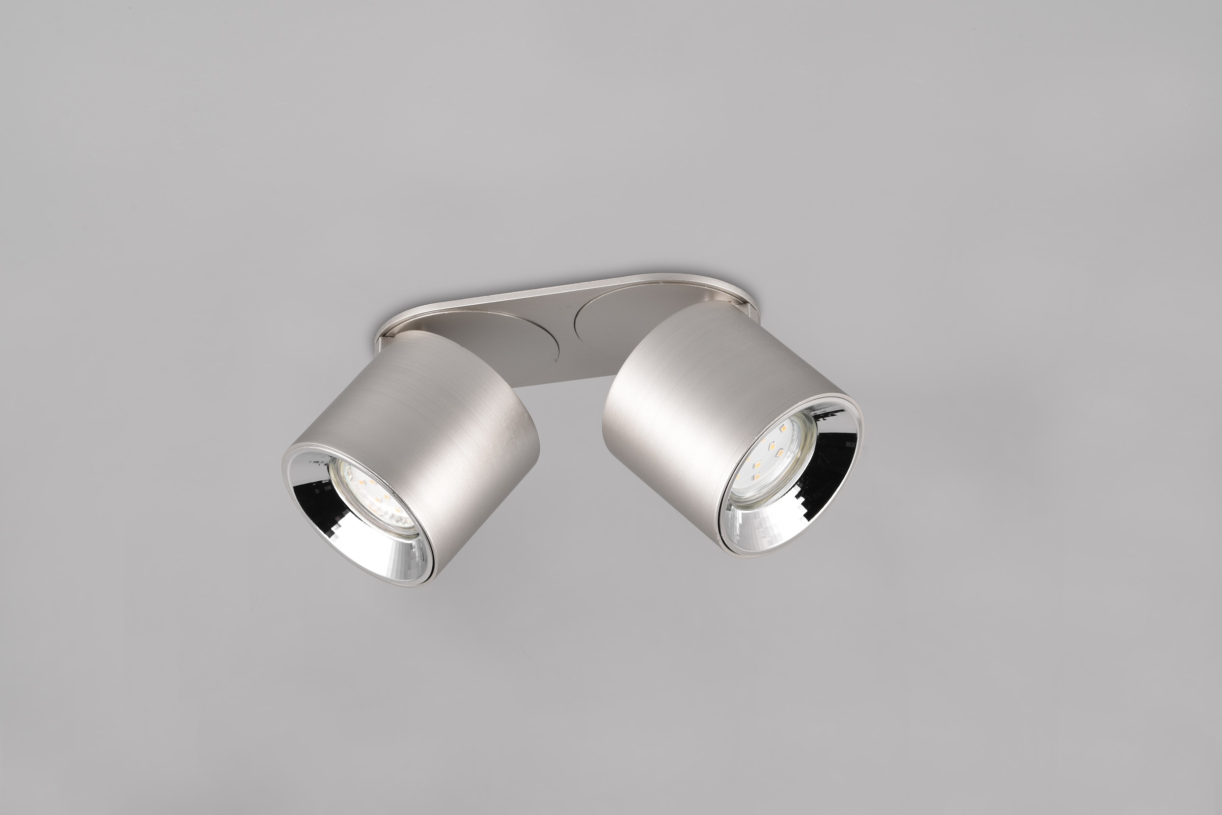 TRIO Leuchten Deckenleuchte »GUAYANA, Deckenspot 2-flammig exkl 2x GU10 max 10W Spot verstellbar«, 2 flammig, Leuchtmittel GU10 | Leuchtmittel wechselbar, als Aufbauspot oder Einbauspot nutzbar Spot schwenkbar und drehbar